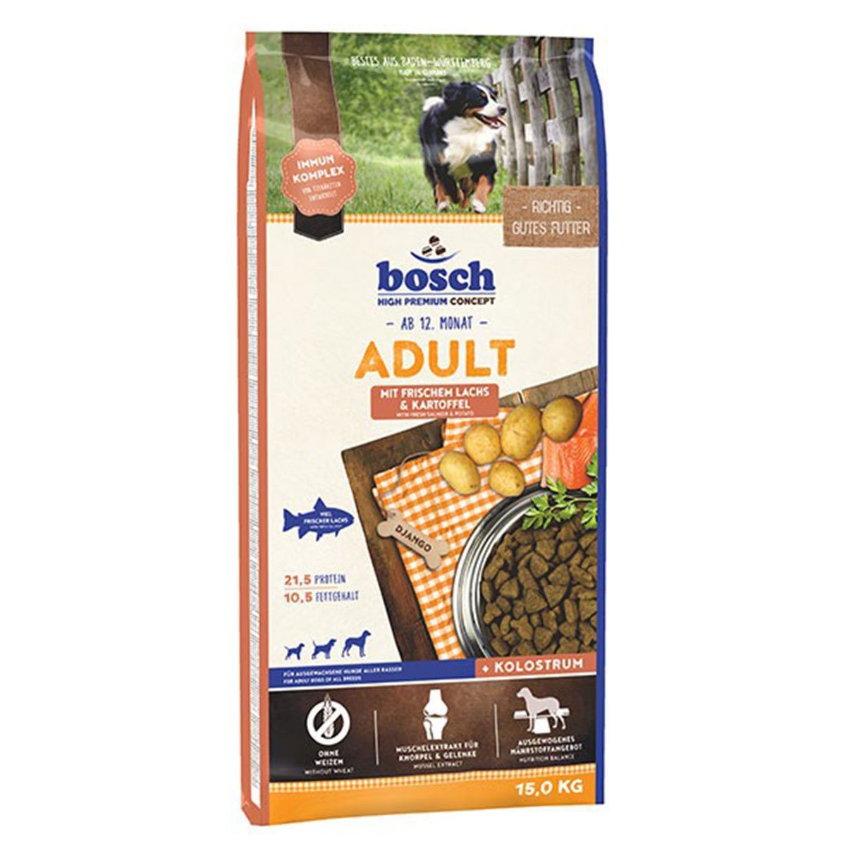 Bosch Hundefutter Adult Lachs und Kartoffel 15kg