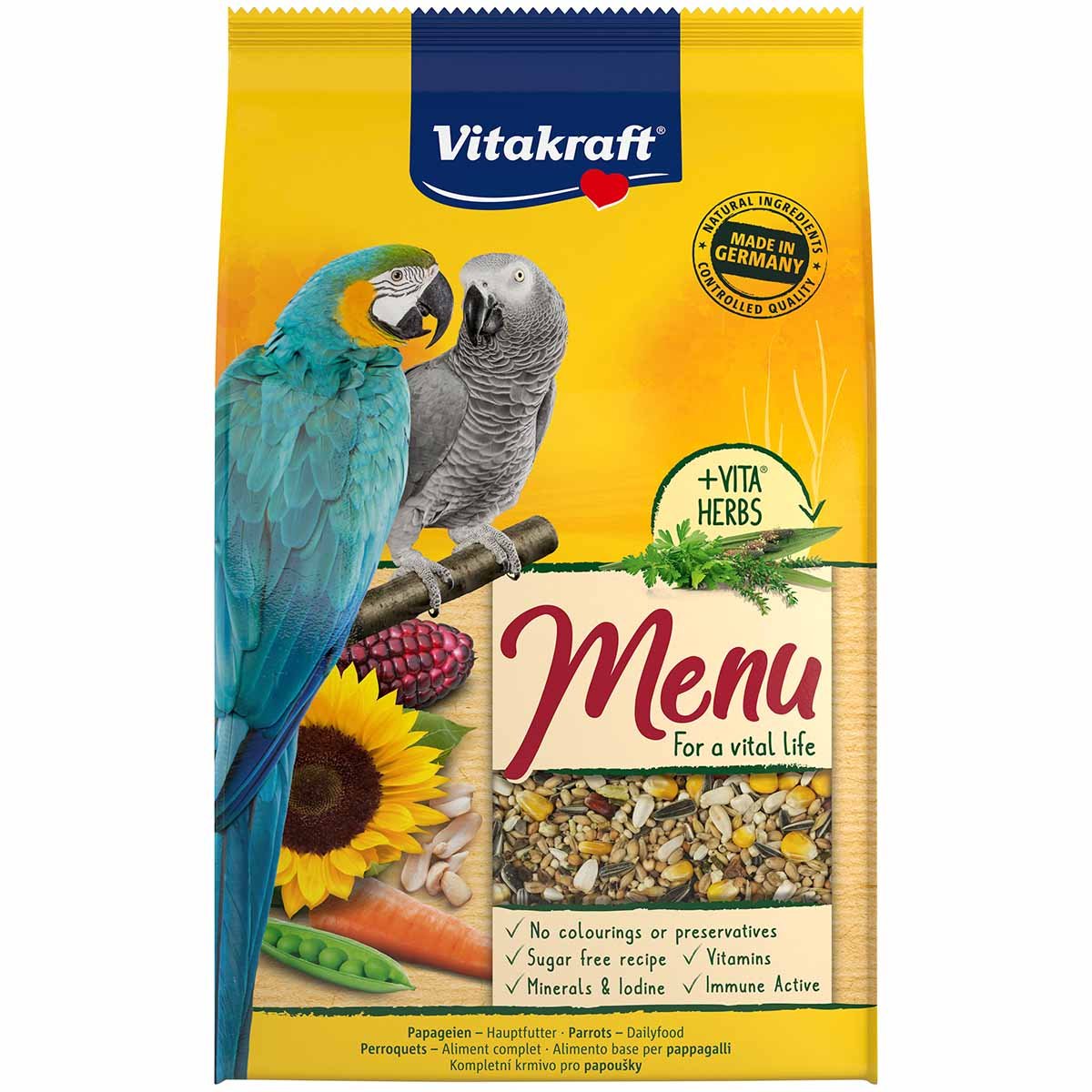 Vitakraft Menü für Papageien 4x3kg