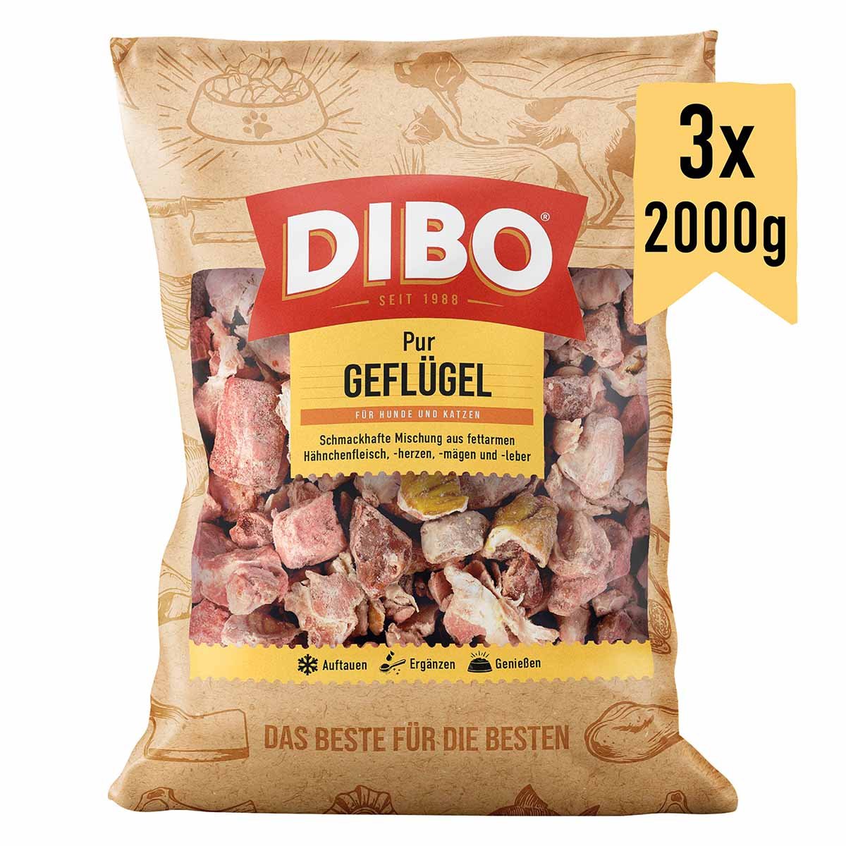DIBO Geflügel 3x2000 g
