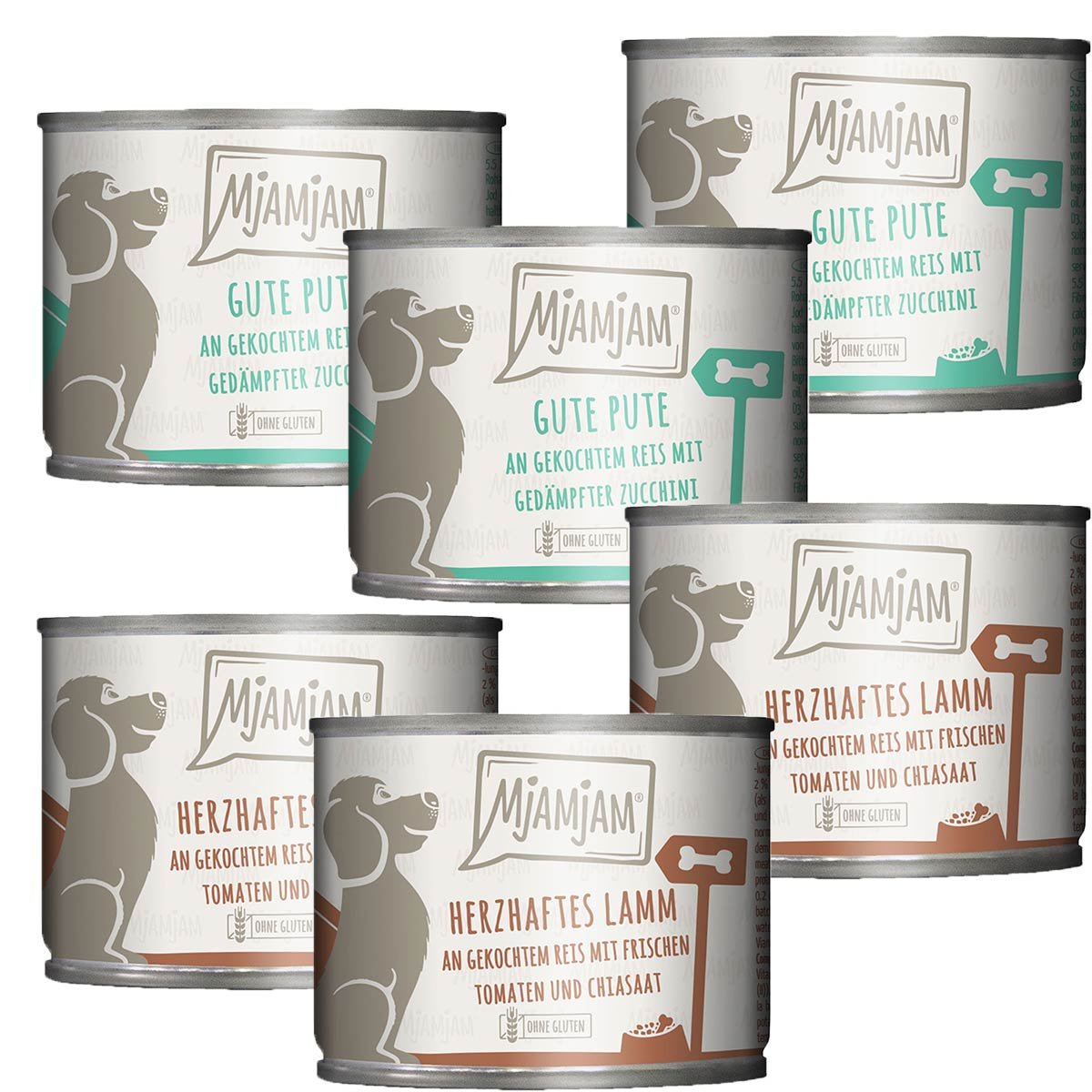 MjAMjAM Monopaket I mit LammundPute 6x200g