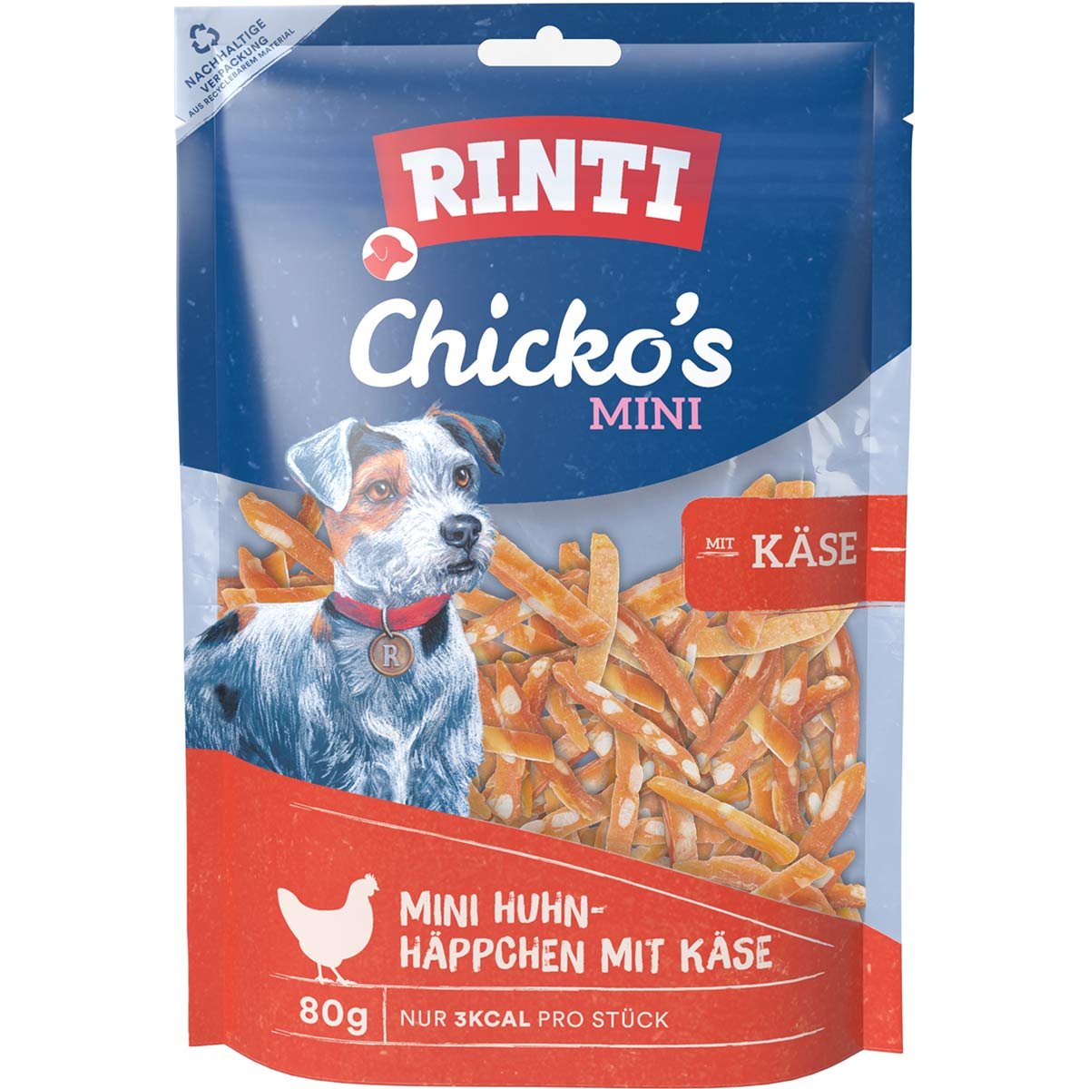 RINTI Chicko's MINI Huhn-Häppchen mit Käse 6x80 g