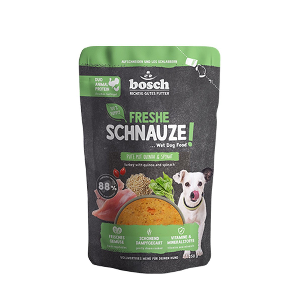 Bosch Freshe Schnauze Pute mit Quinoa und Spinat 8x250 g