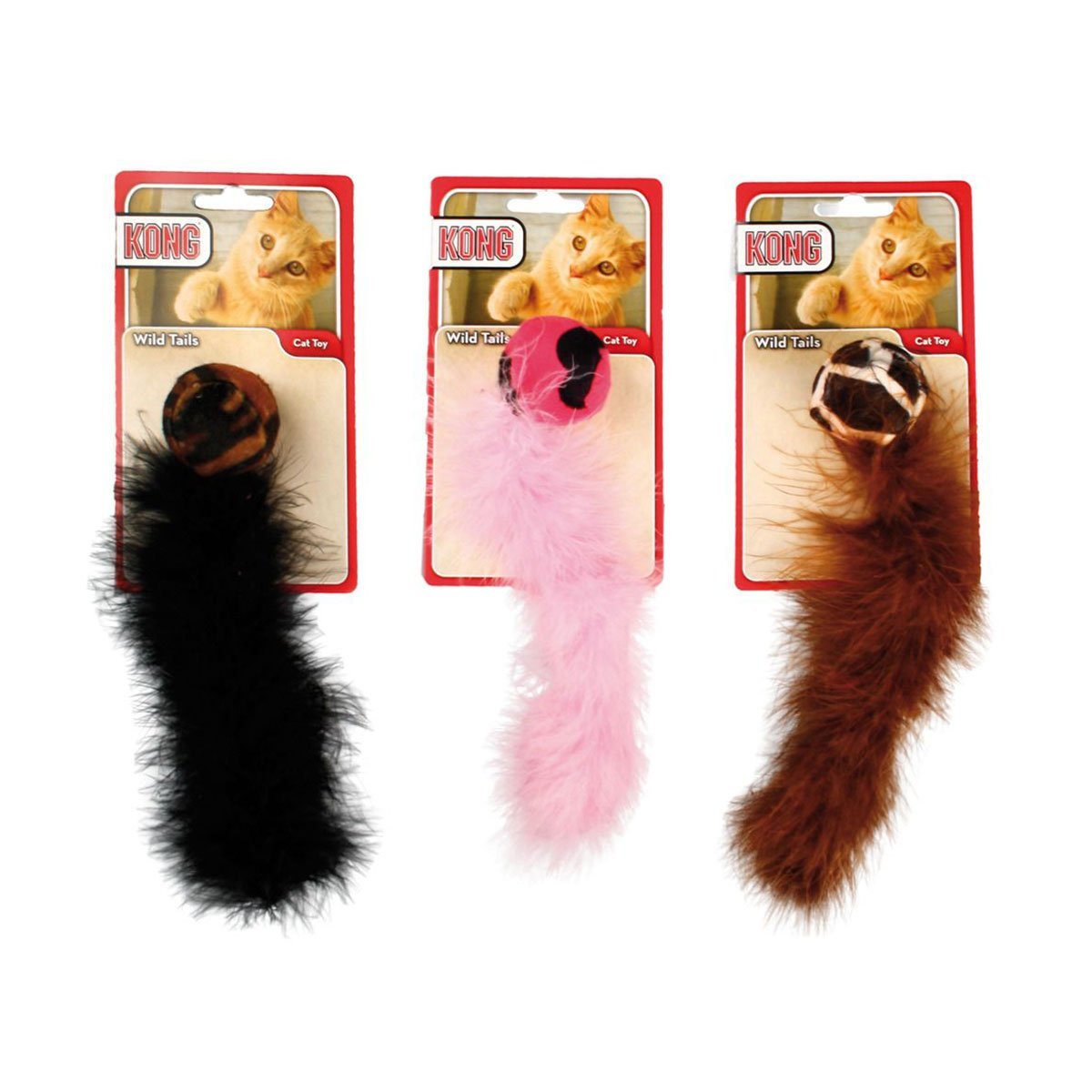 KONG Cat Active Wild Tails Assorted