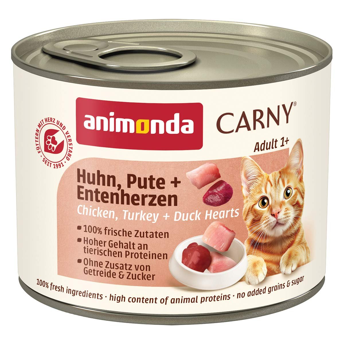 animonda Carny Adt Huhn, Pute und Entenherz 24x200g