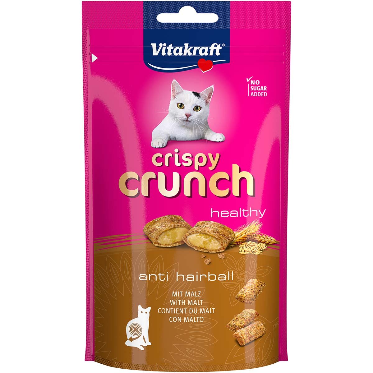 Vitakraft Katzensnack Crispy Crunch mit Malz 4x60g