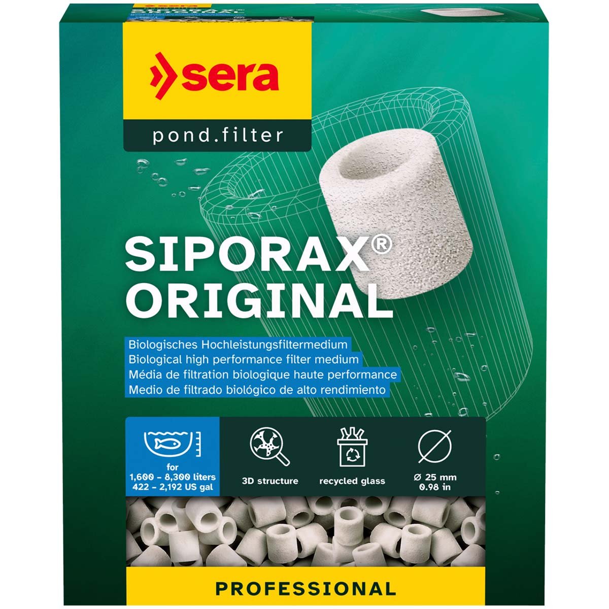 sera pond Siporax Original 2kg (10l)