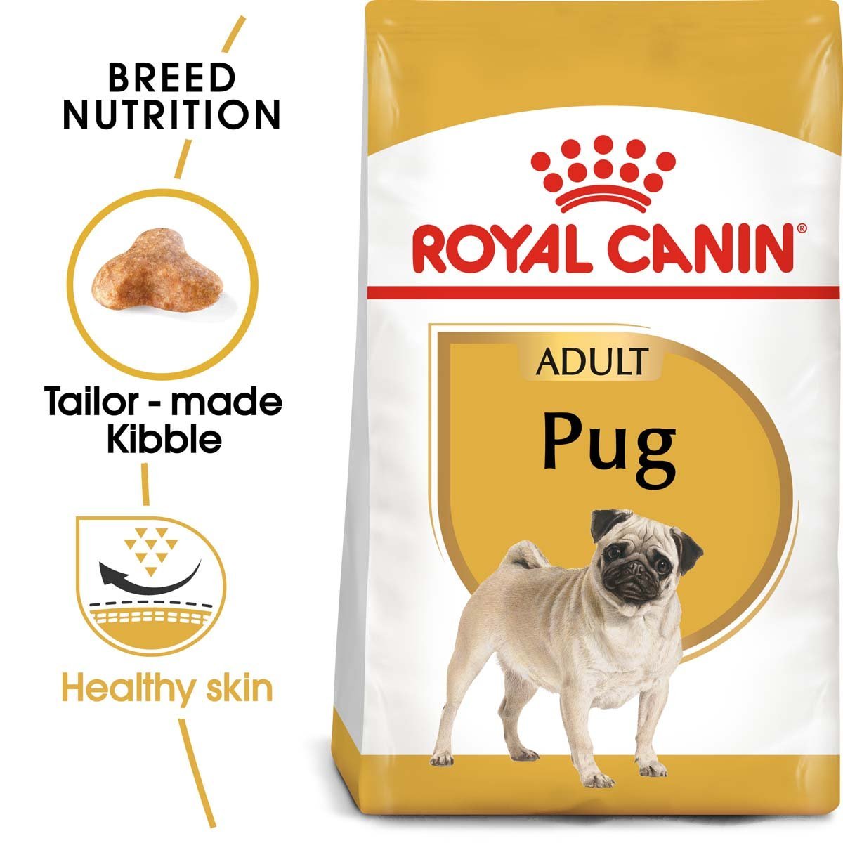 ROYAL CANIN Pug Adult Hundefutter trocken für Mops 2x3kg