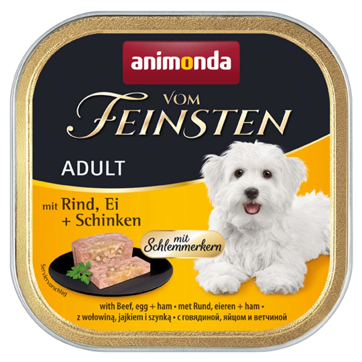 animonda vom Feinsten Schlemmerkern Rind, Ei und Schinken 22x150g