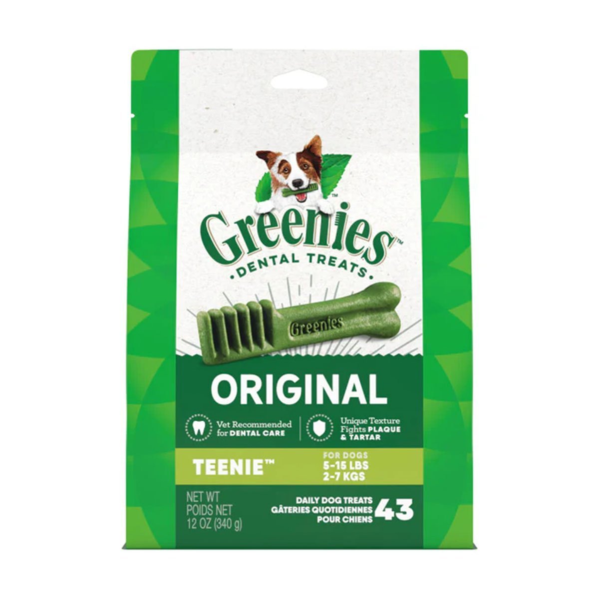 Greenies Teenie Zahnpflegesnacks für Hunde von 2-7kg 340g