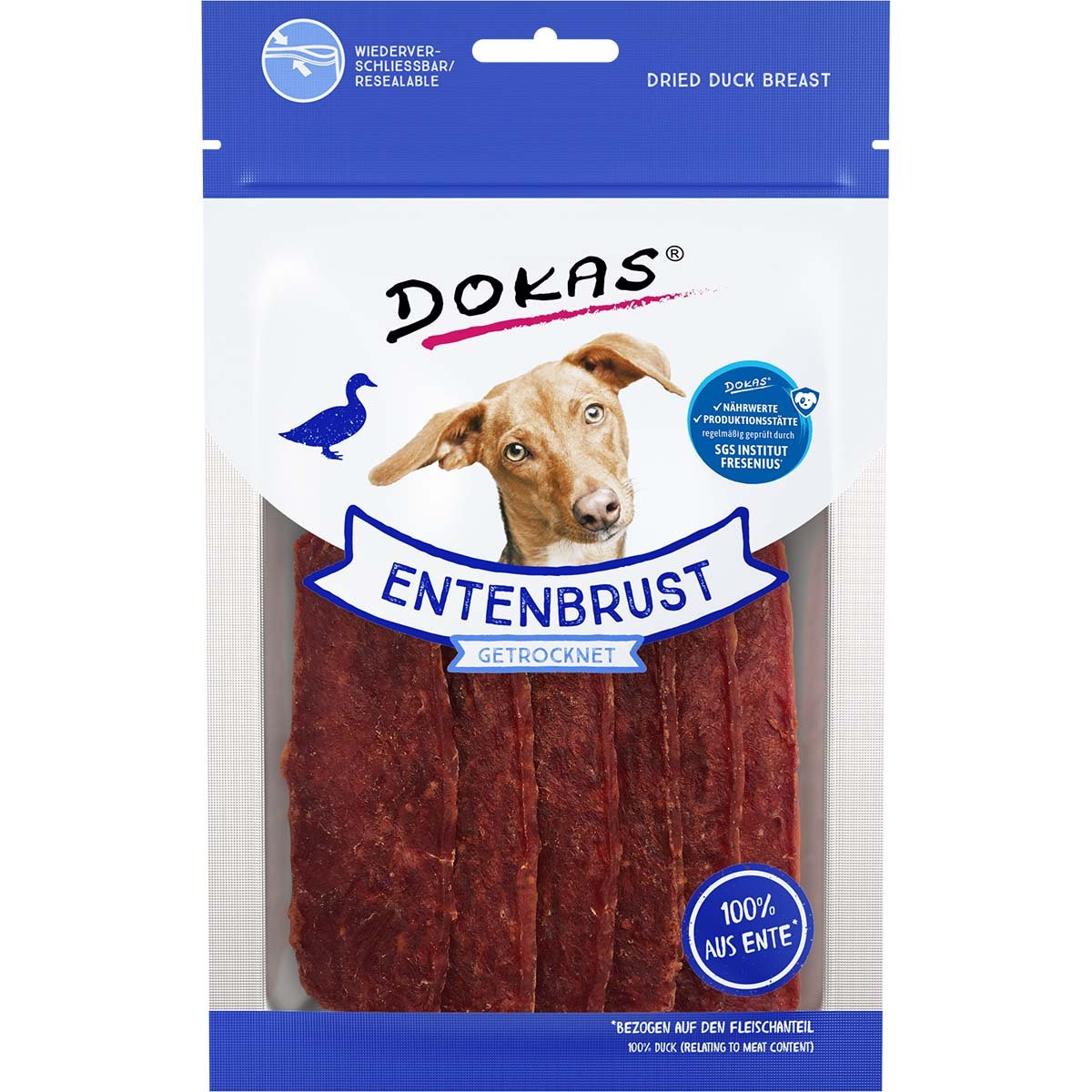 Dokas Hundesnack Entenbrust getrocknet 3x70g