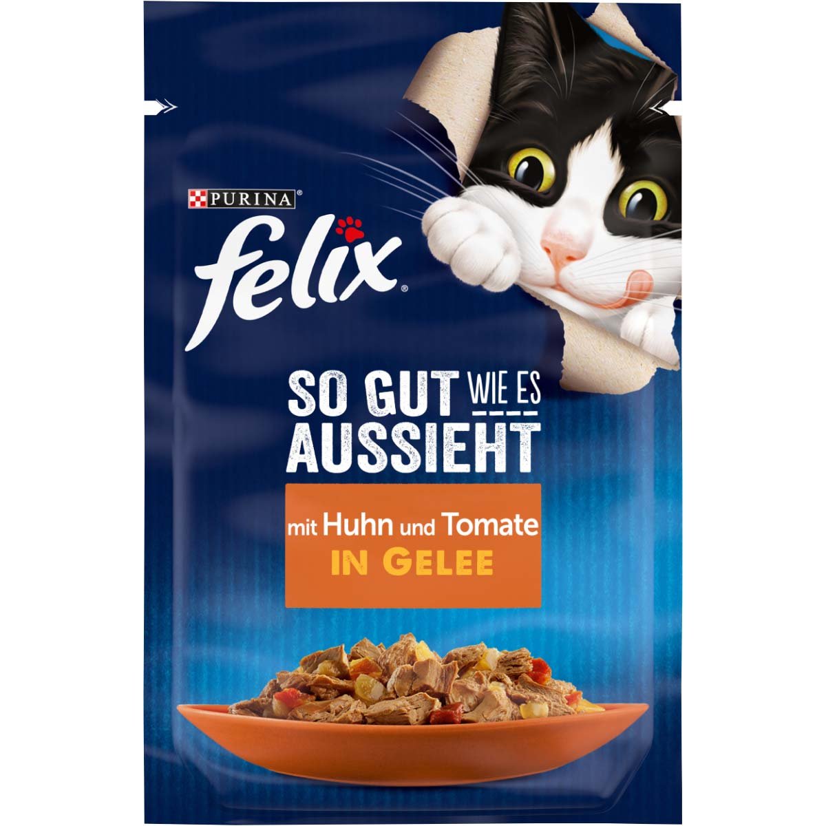 FELIX So gut wie es aussieht in Gelee mit Huhn und Tomate 26x85g