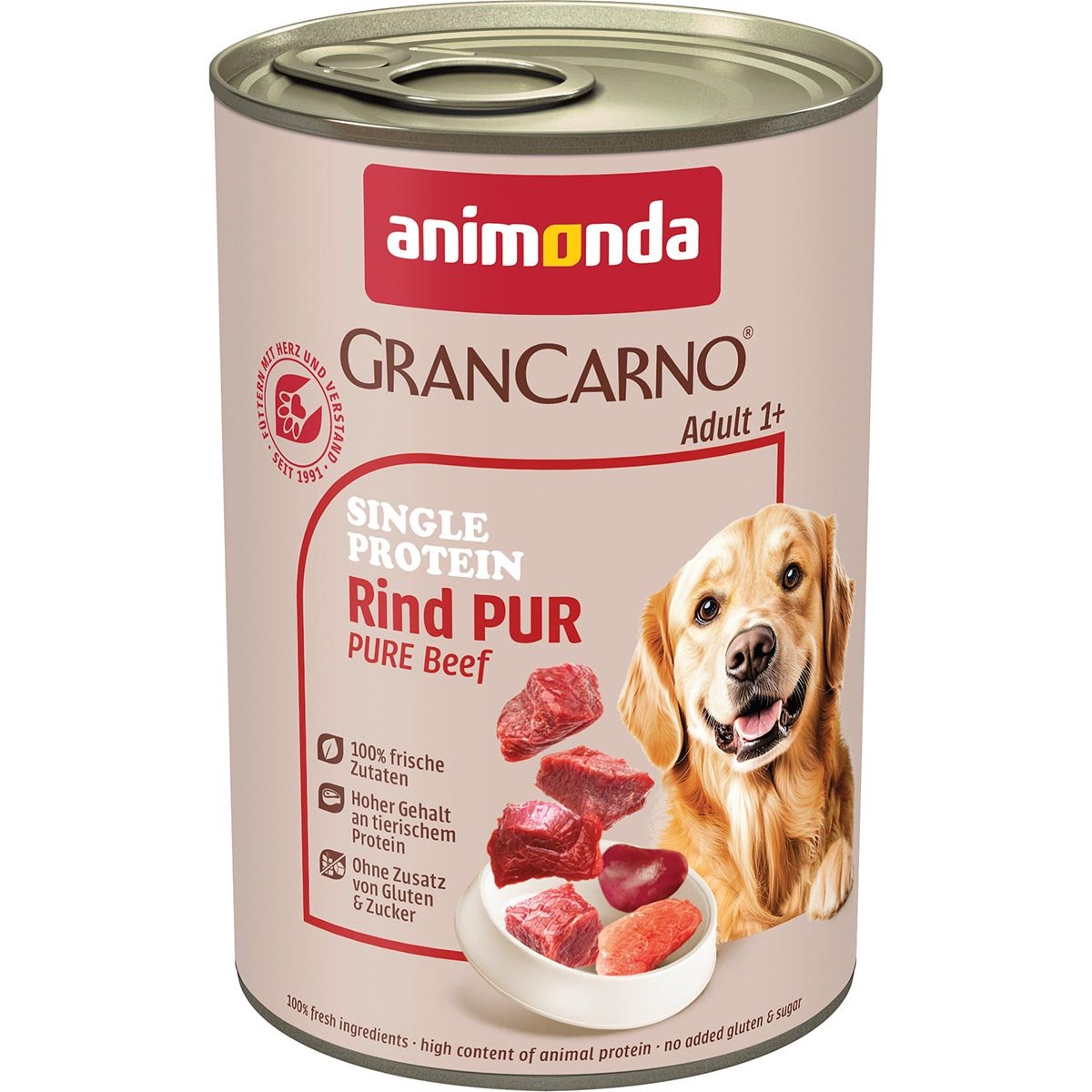 animonda GranCarno single protein Rind pur 6x400g