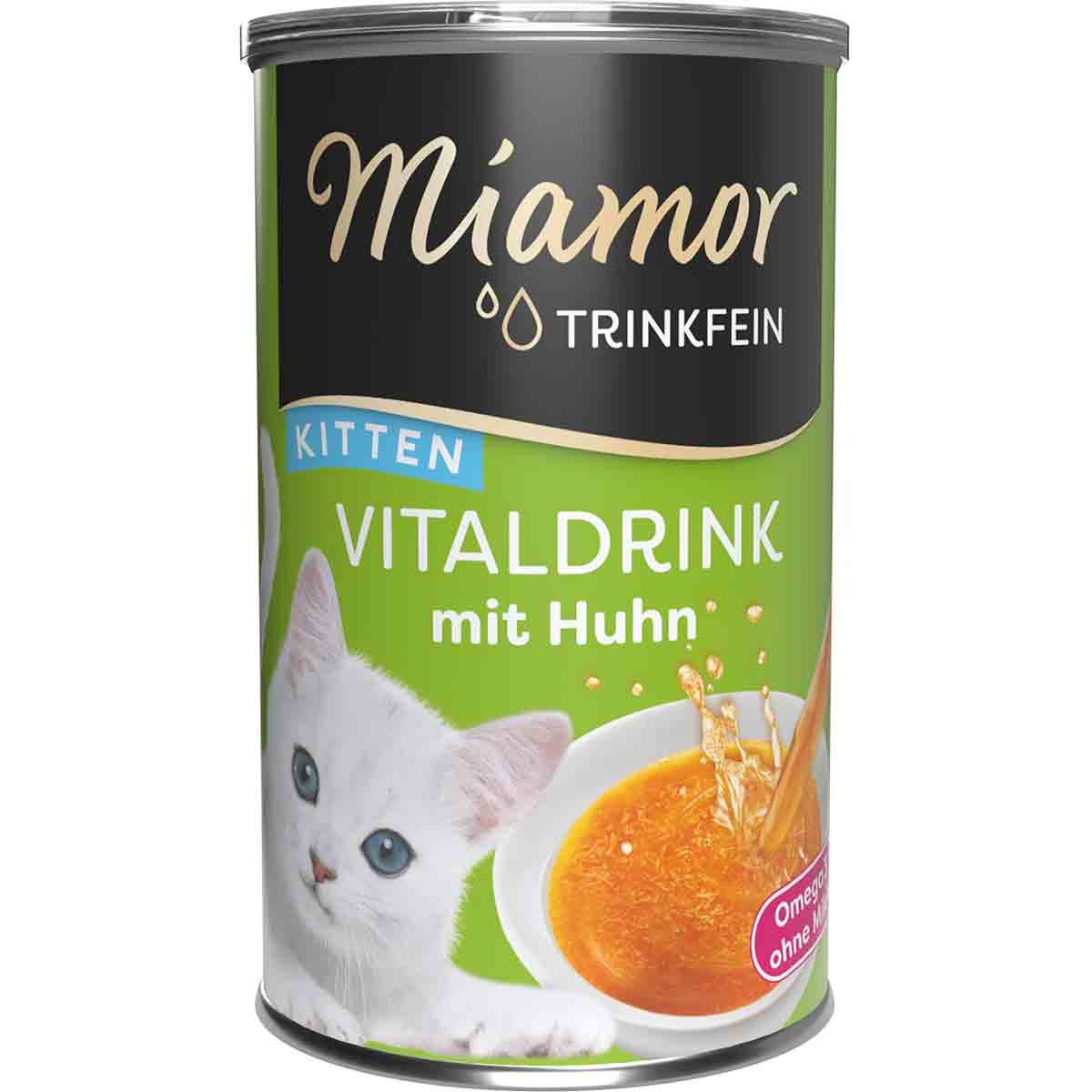 Miamor Trinkfein Vitaldrink Kitten mit Huhn 24x135ml