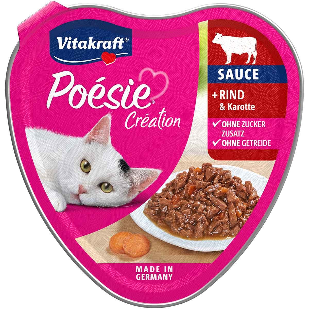 Vitakraft Poésie Création mit Rind und Karotte 15x85g