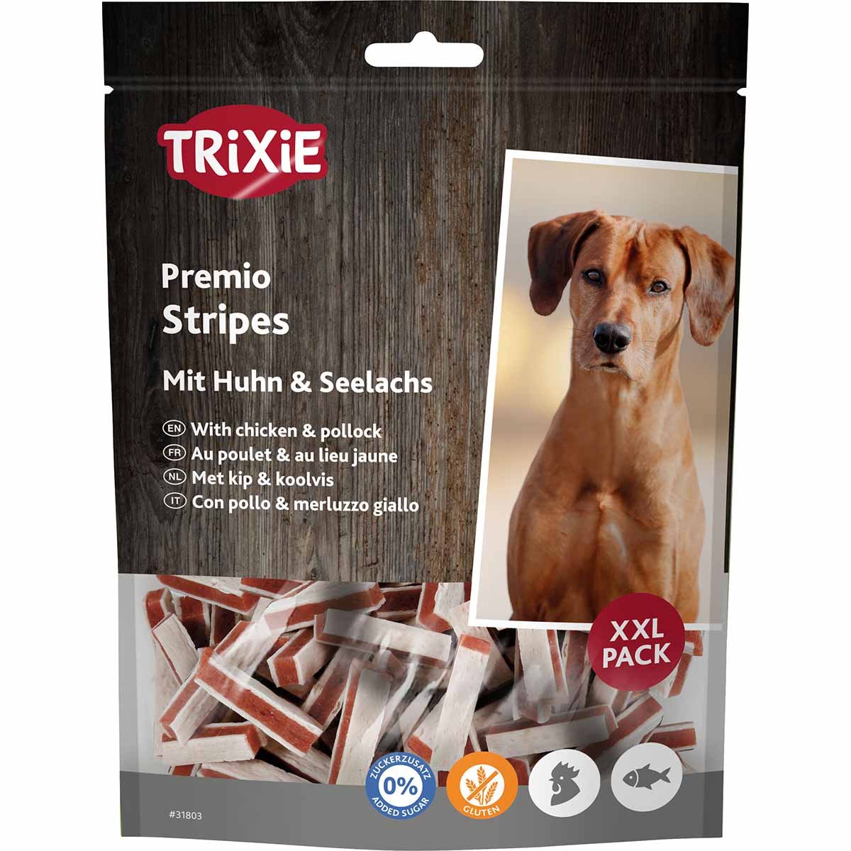 Trixie Hundesnack PREMIO Fish Chicken Stripes XXL Pack 3x300g