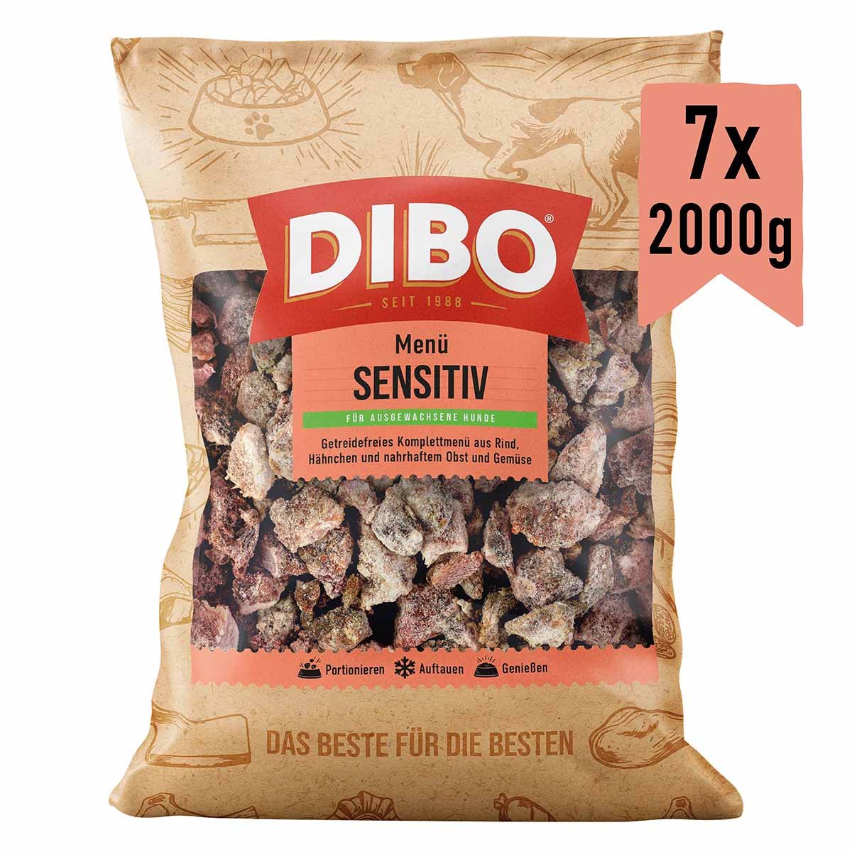 DIBO Frostfutter Menü Sensitiv 7x2000 g