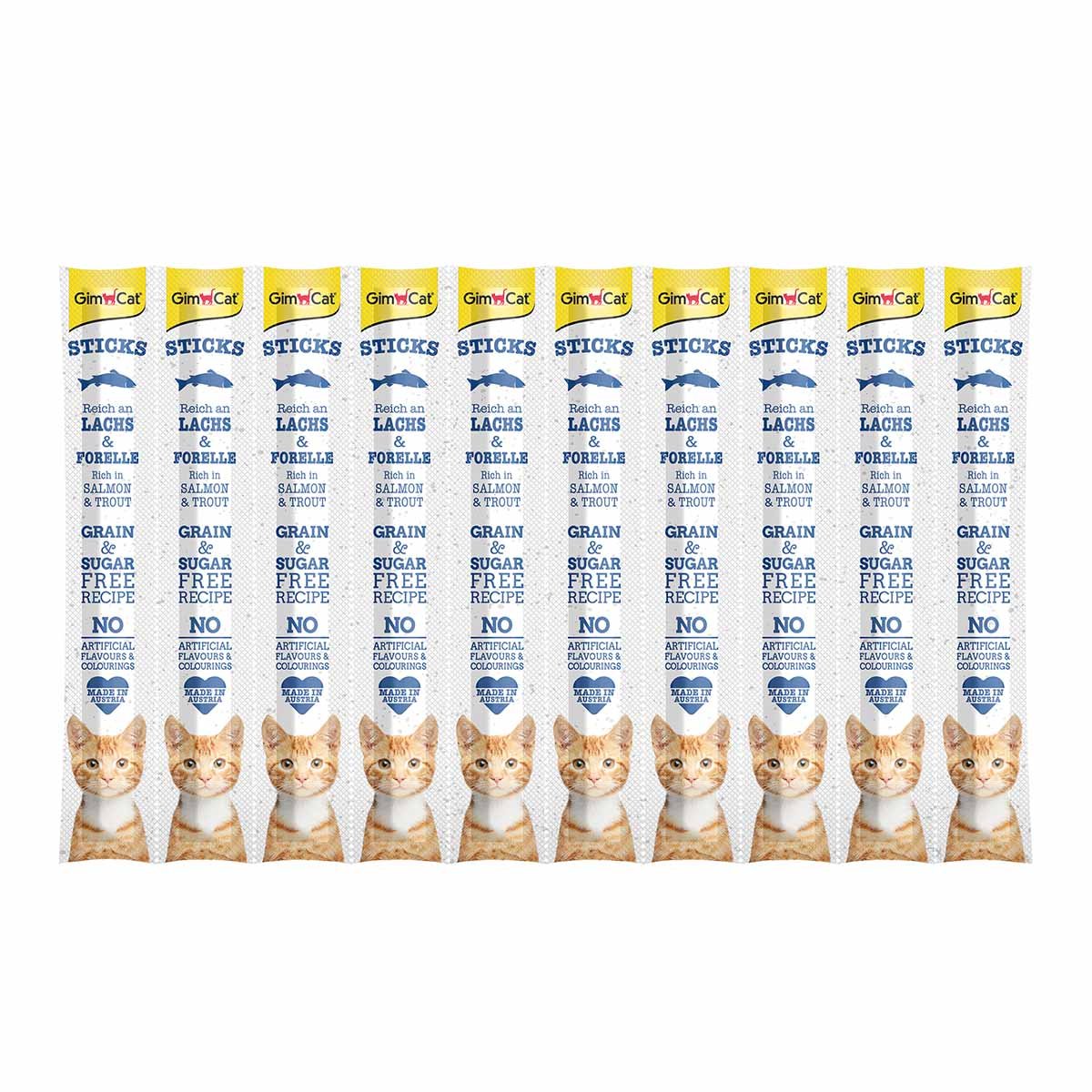 GimCat Sticks Lachs und Forelle 10 St. 50g