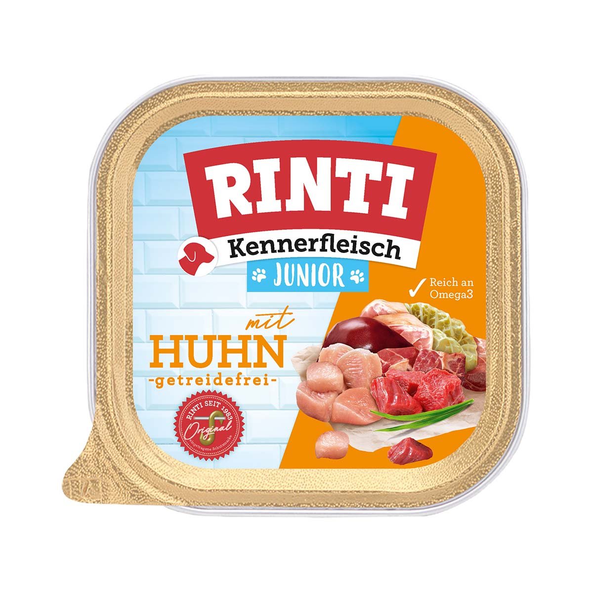 Rinti Kennerfleisch Junior mit Huhn 18x300g