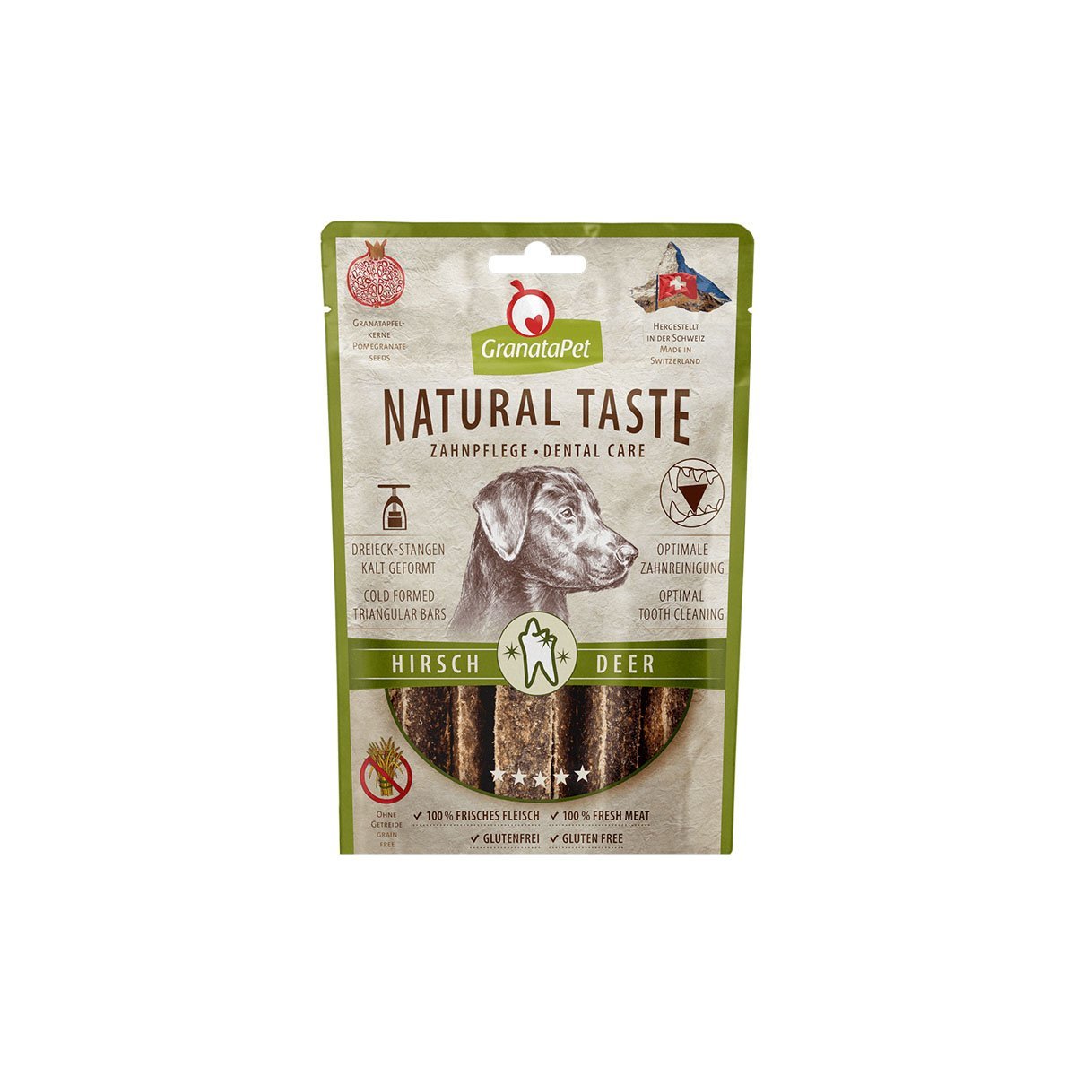 GranataPet Natural Taste Dental Care Hirsch 70g