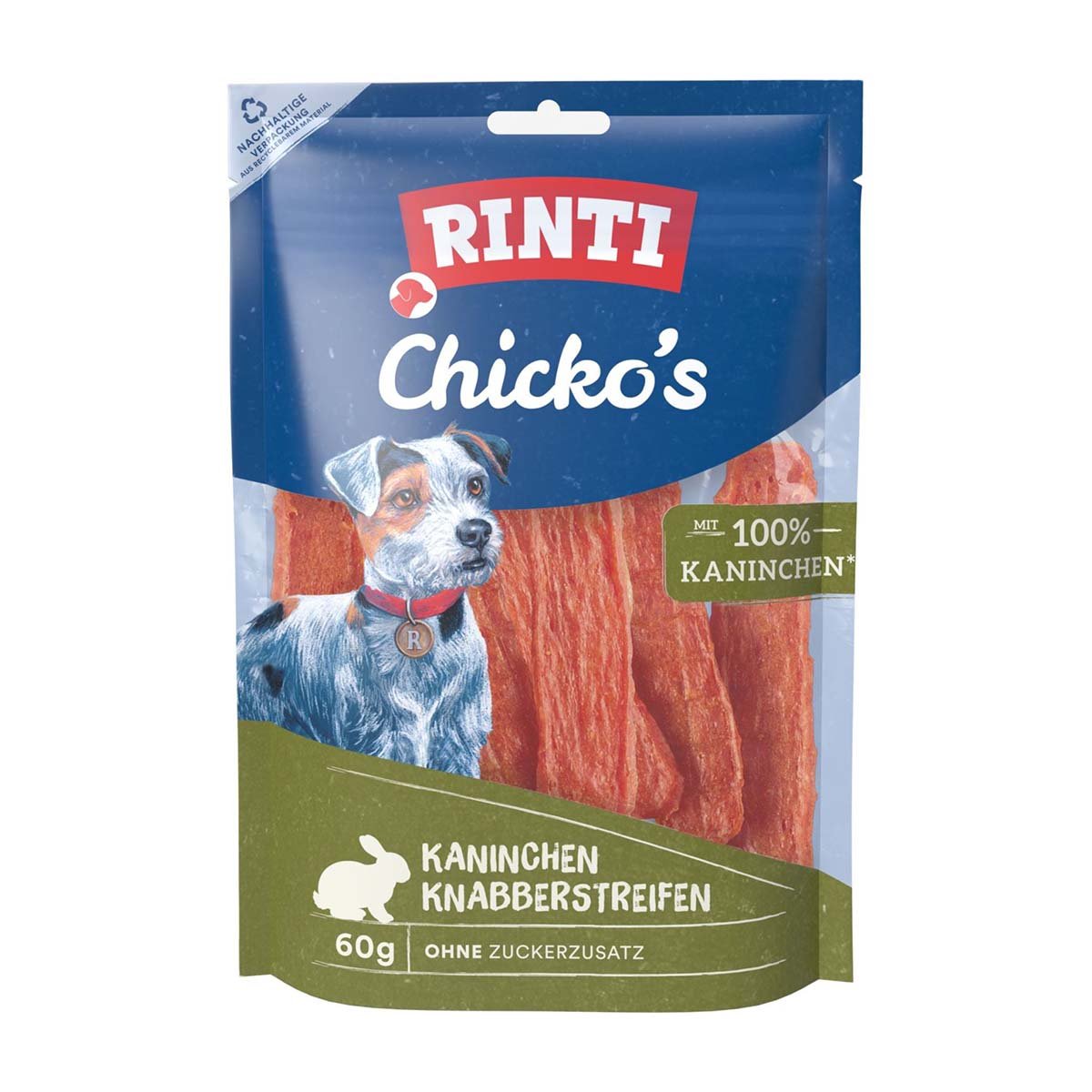 RINTI Chicko's Kaninchen Knabberstreifen 6x60 g
