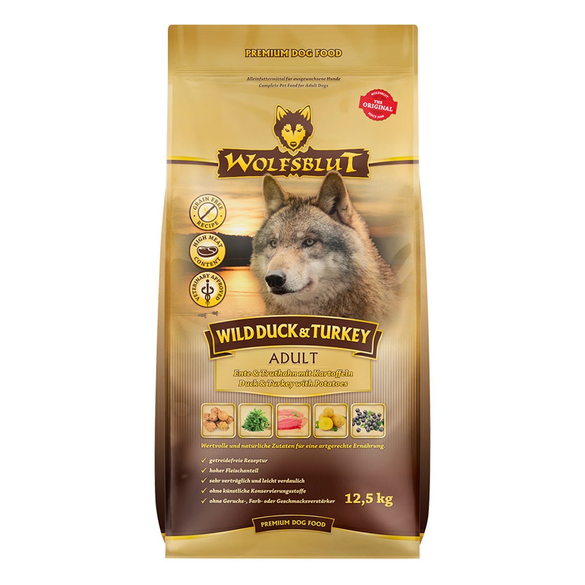 Wolfsblut Wild Duck und Turkey Adult 12,5kg