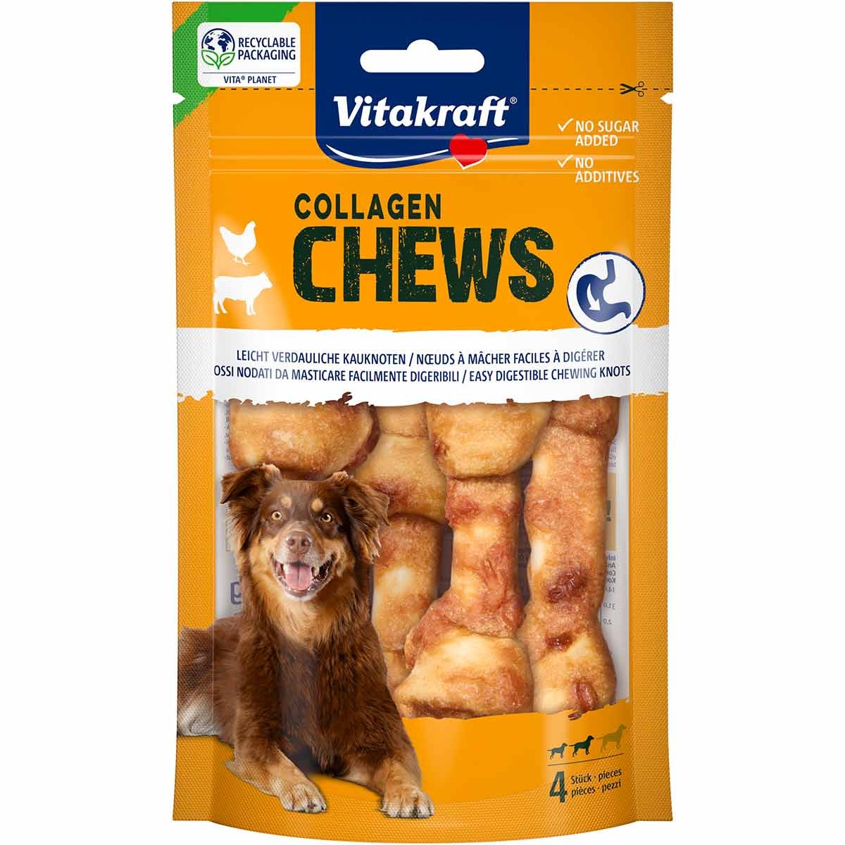 Vitakraft Chews Collagen Knoten 80g 4x80 g