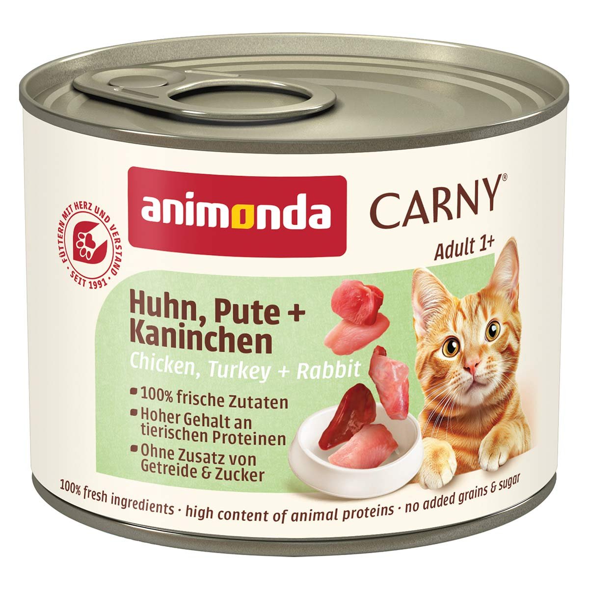 animonda Carny Adult Huhn, Pute und Kaninchen 24x200g