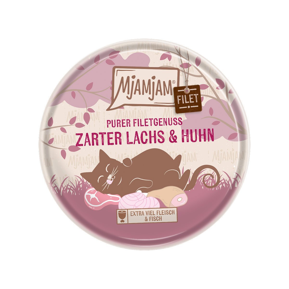 MjAMjAM Purer Filetgenuss - zarter Lachs und Huhn 16x80g
