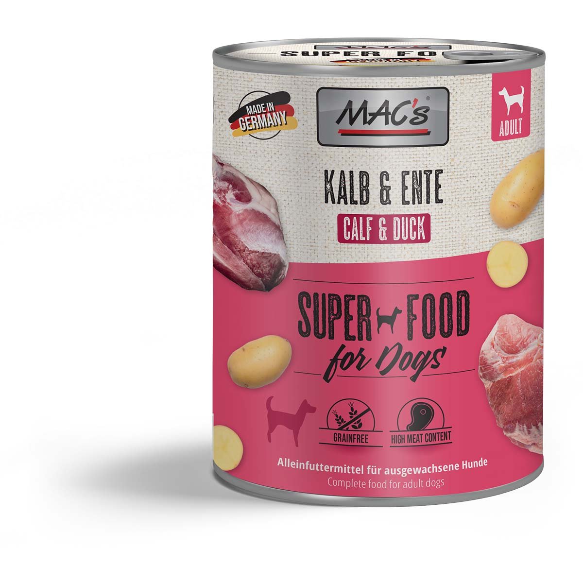 MAC's Dog Kalb und Ente 12x800g