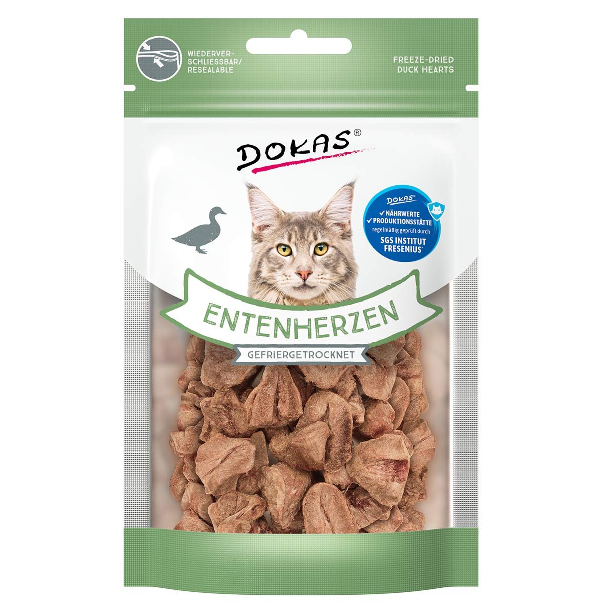 Dokas Entenherzen, gefriergetrocknet 6x15g
