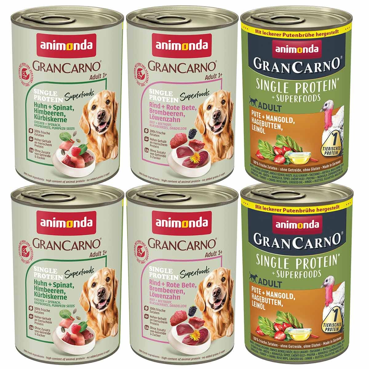 animonda GranCarno Superfoods Adult Variation Mixpack 24x400g