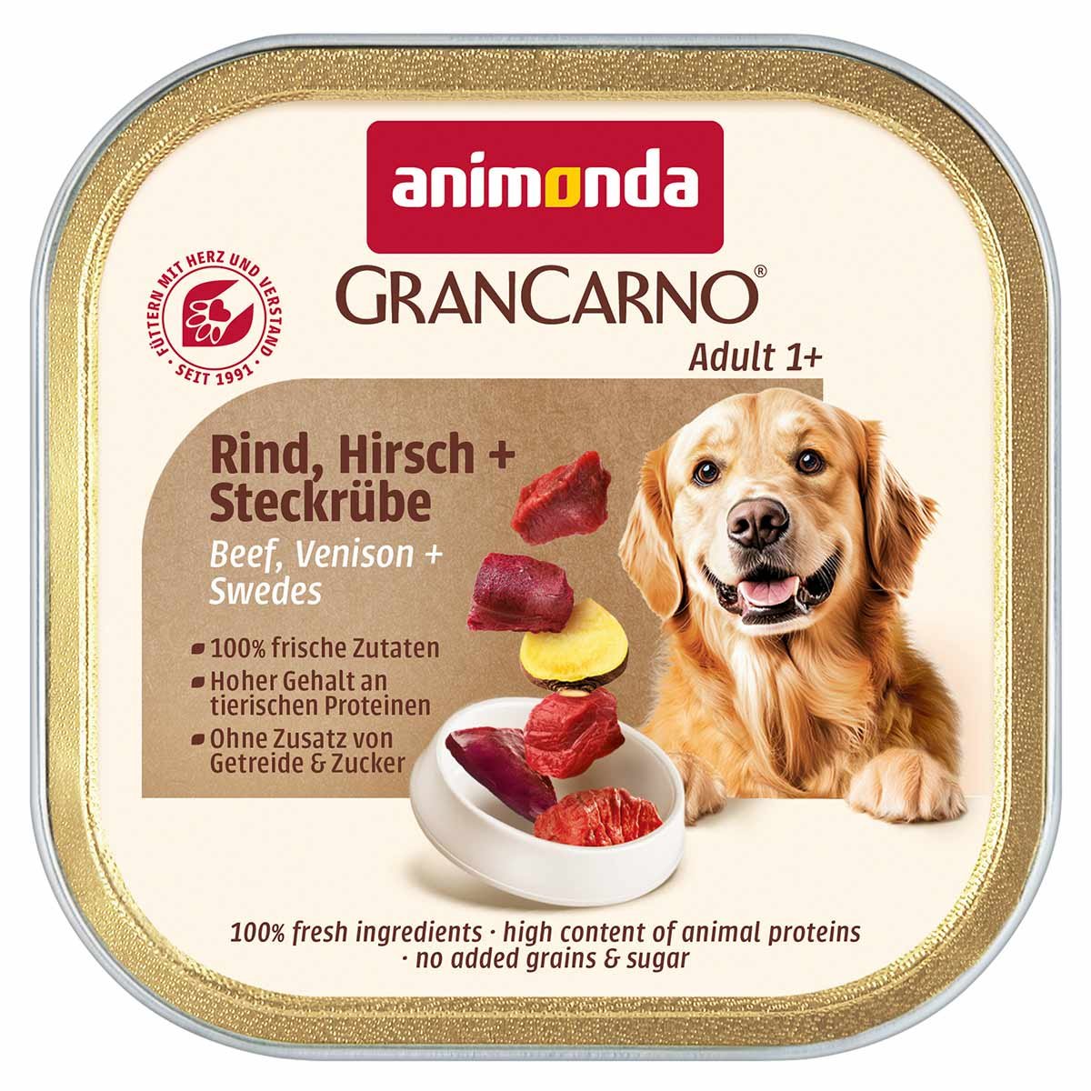 animonda GranCarno Country Rind, Hirsch + Steckrübe 22x150g