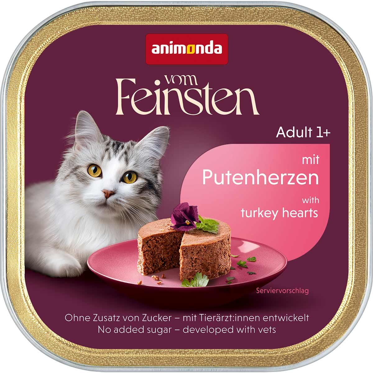 animonda vom Feinsten Adult Putenherzen 6x100g