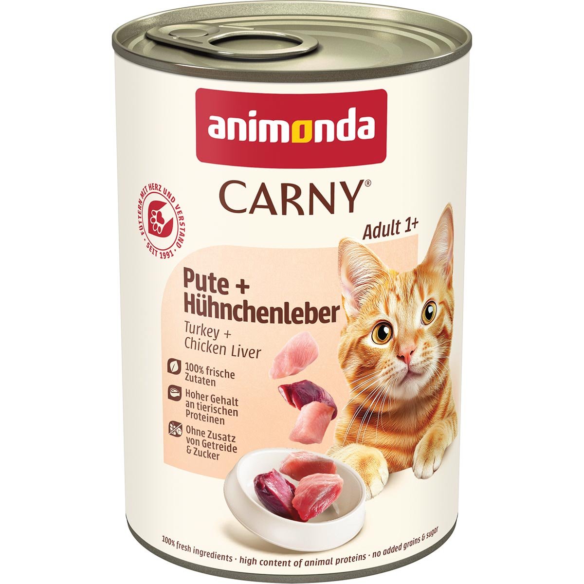 animonda Carny Adult Pute + Hühnchenleber 24x400g
