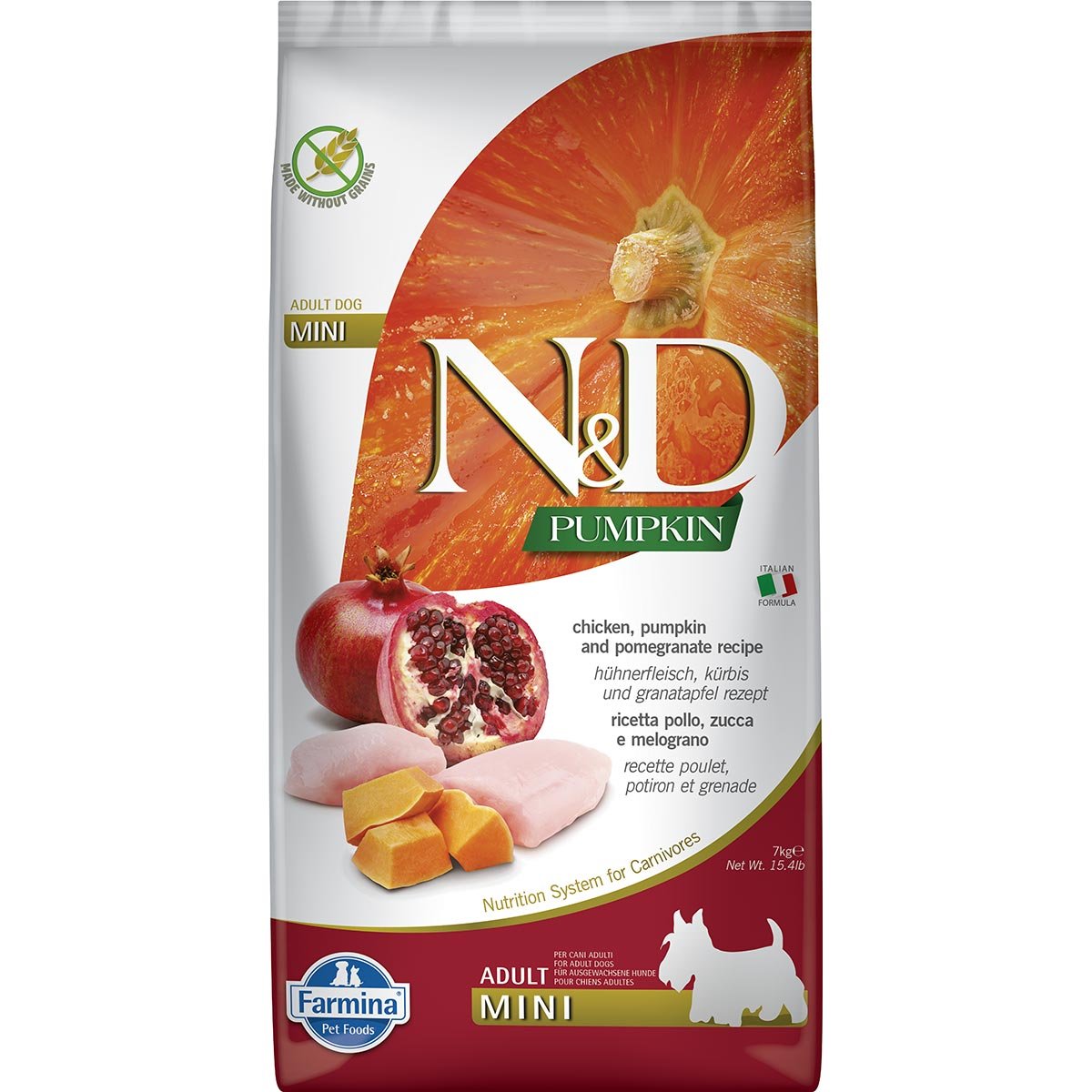 Farmina NundD Pumpkin Dog Huhn Adult Mini 2x7kg