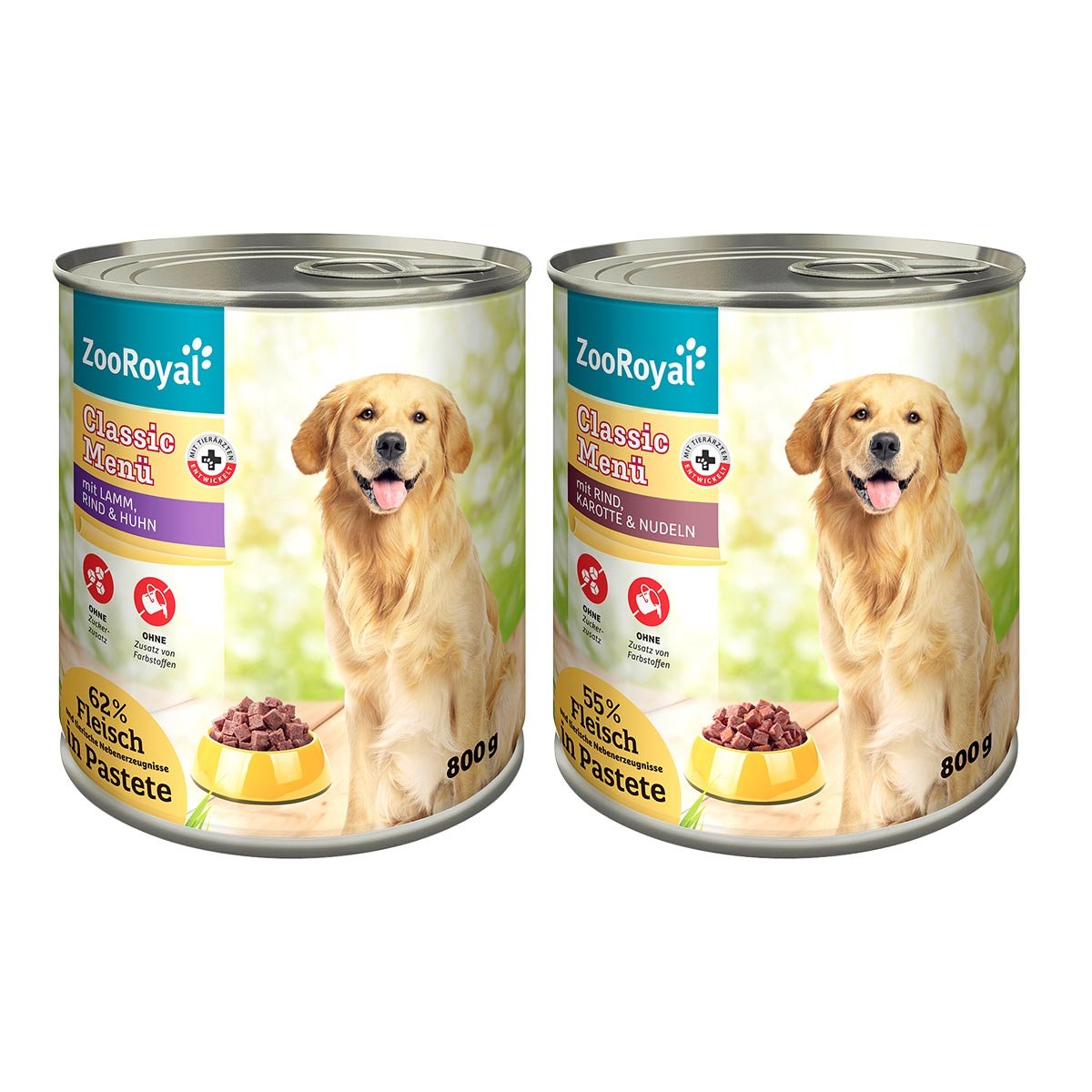 ZooRoyal Classic Menü Mixpaket 2 6x800 g