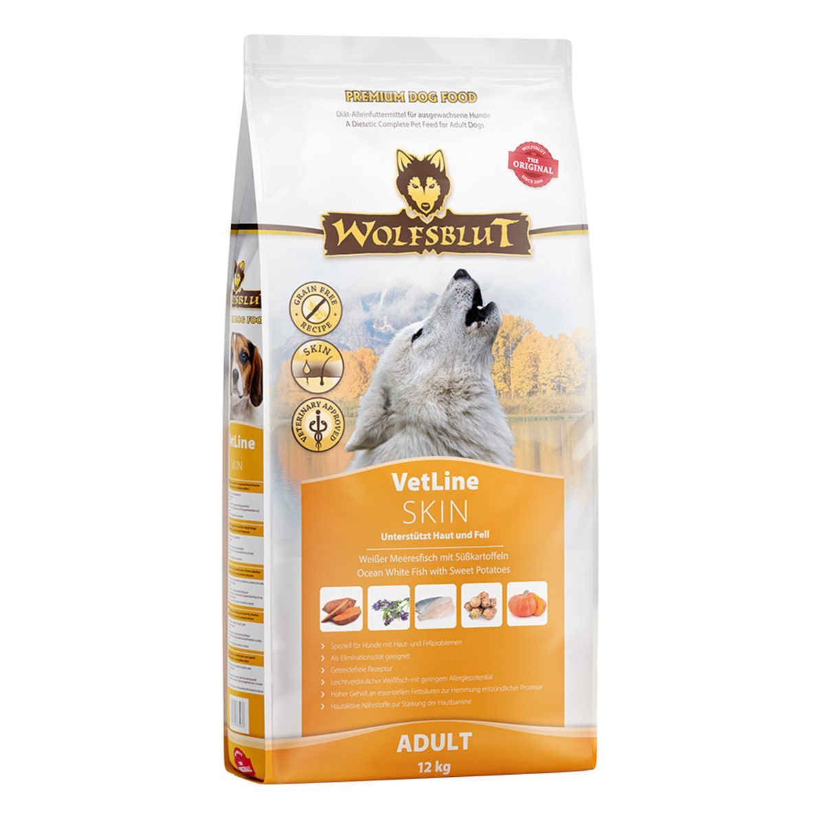 Wolfsblut VetLine Skin Weißer Meeresfisch 12kg