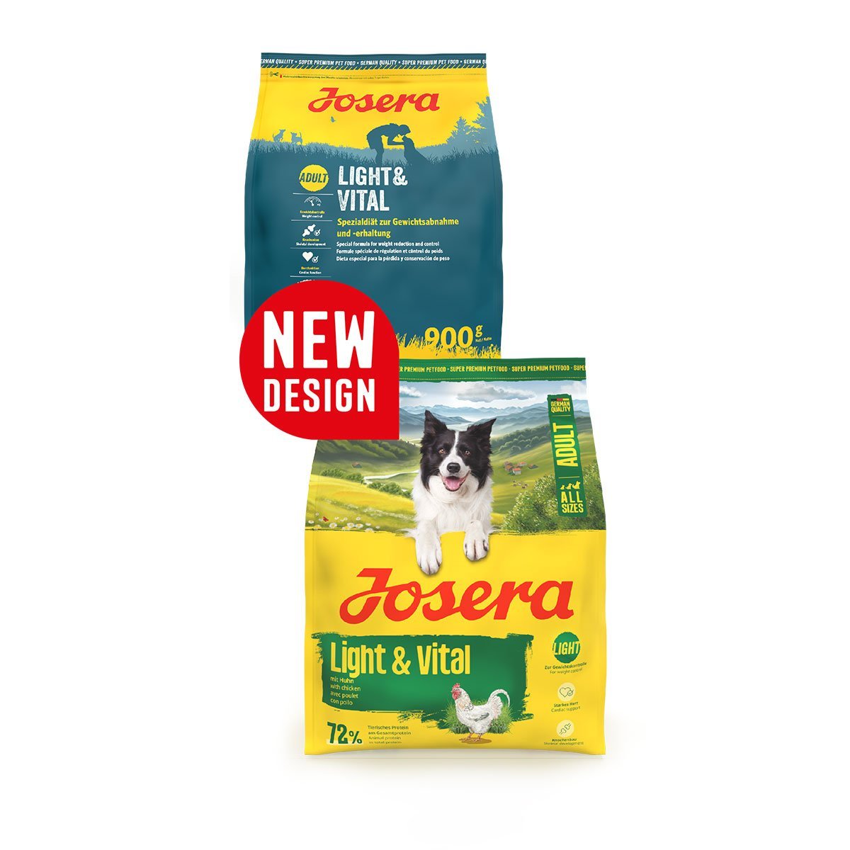 Josera All Sizes Adult Light und Vital 2x12,5 kg