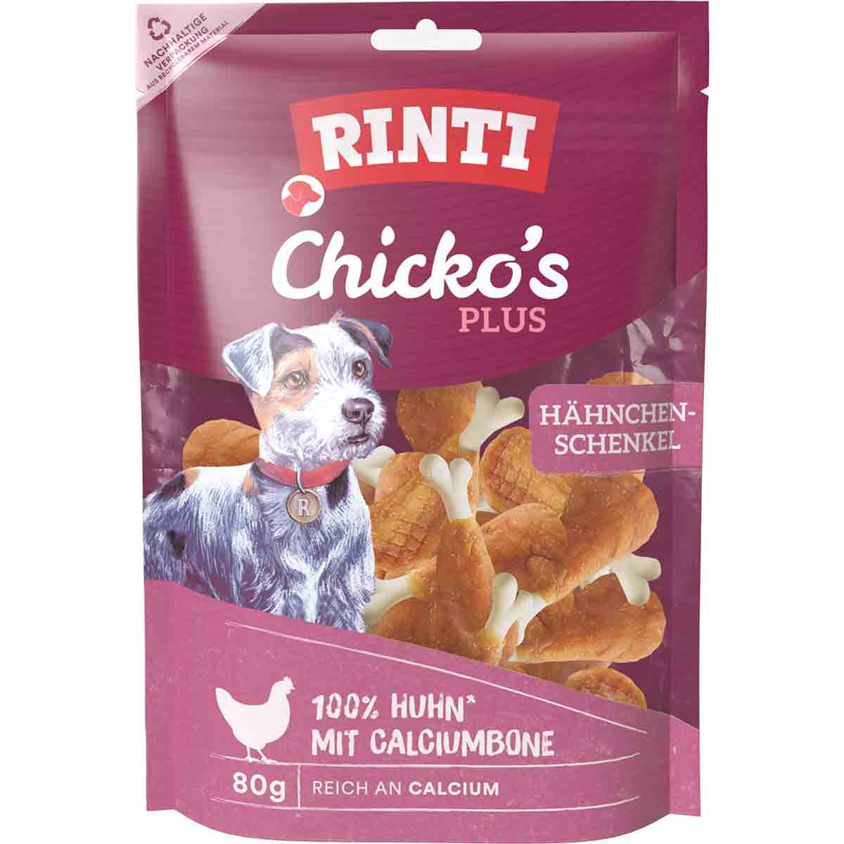 RINTI Extra Chicko Plus Hähnchenschenkel mit Calcium 6x80g