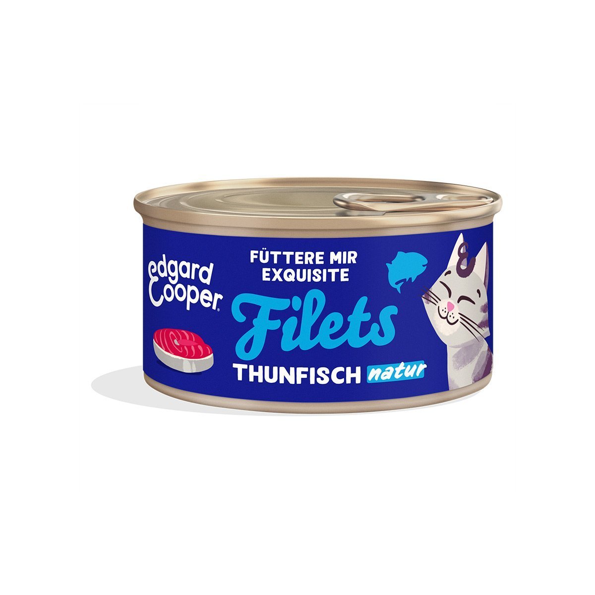 Edgard und Cooper Katze Filets Frischer Wildfang-Thunfisch 24x70g