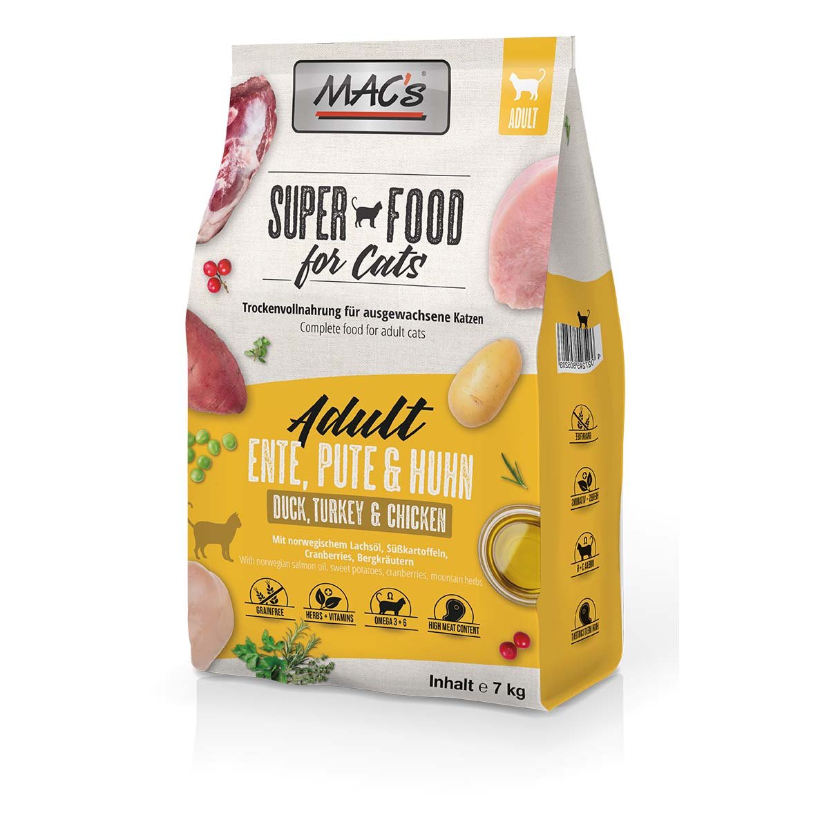 MAC's Cat Adult Ente, Pute und Huhn 2x7kg