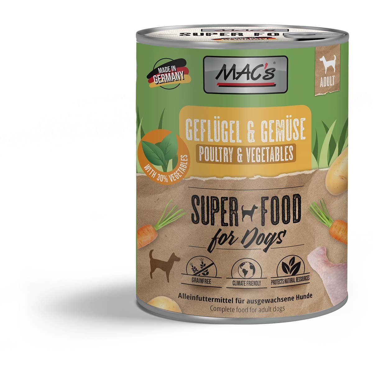 MAC's Dog Geflügel und Gemüse 12x800g