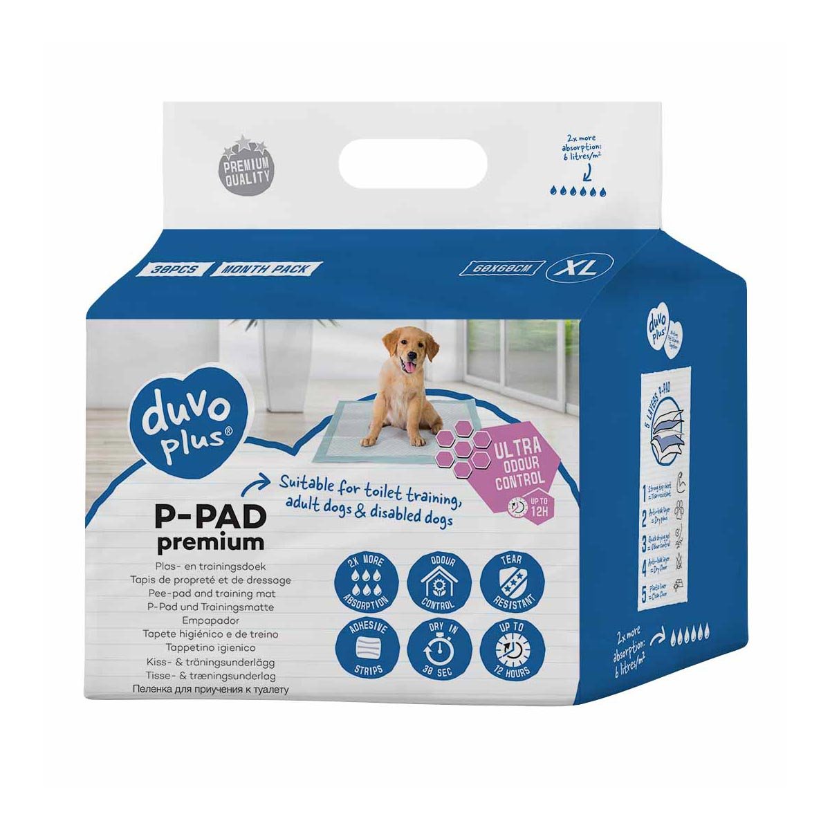 Duvo+ Duvoplus P-Pad Premium Geruchskontrolle 30St 60 X 60 Cm