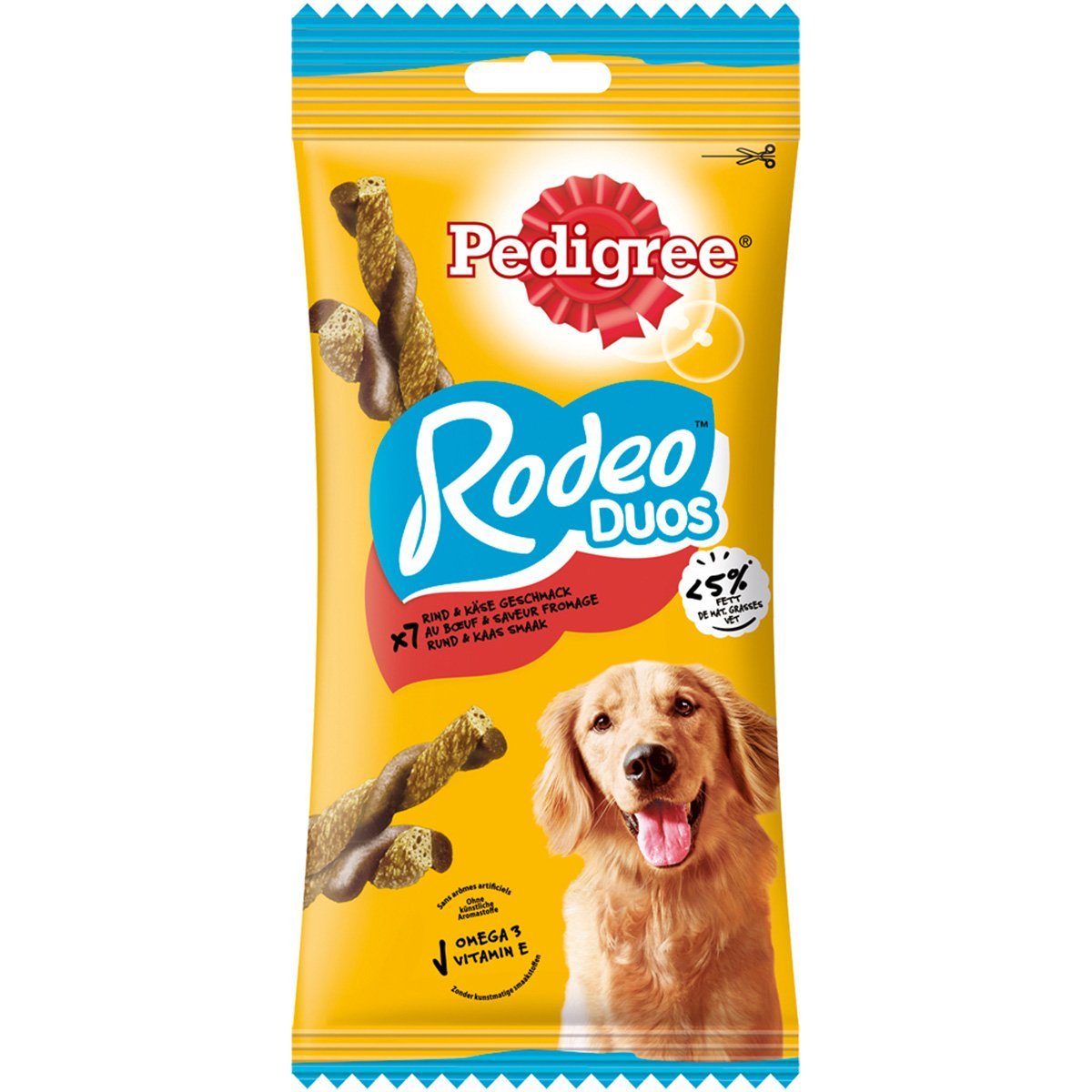 Pedigree® Snacks Rodeo - mit Rind und Käse 5x7 Stück