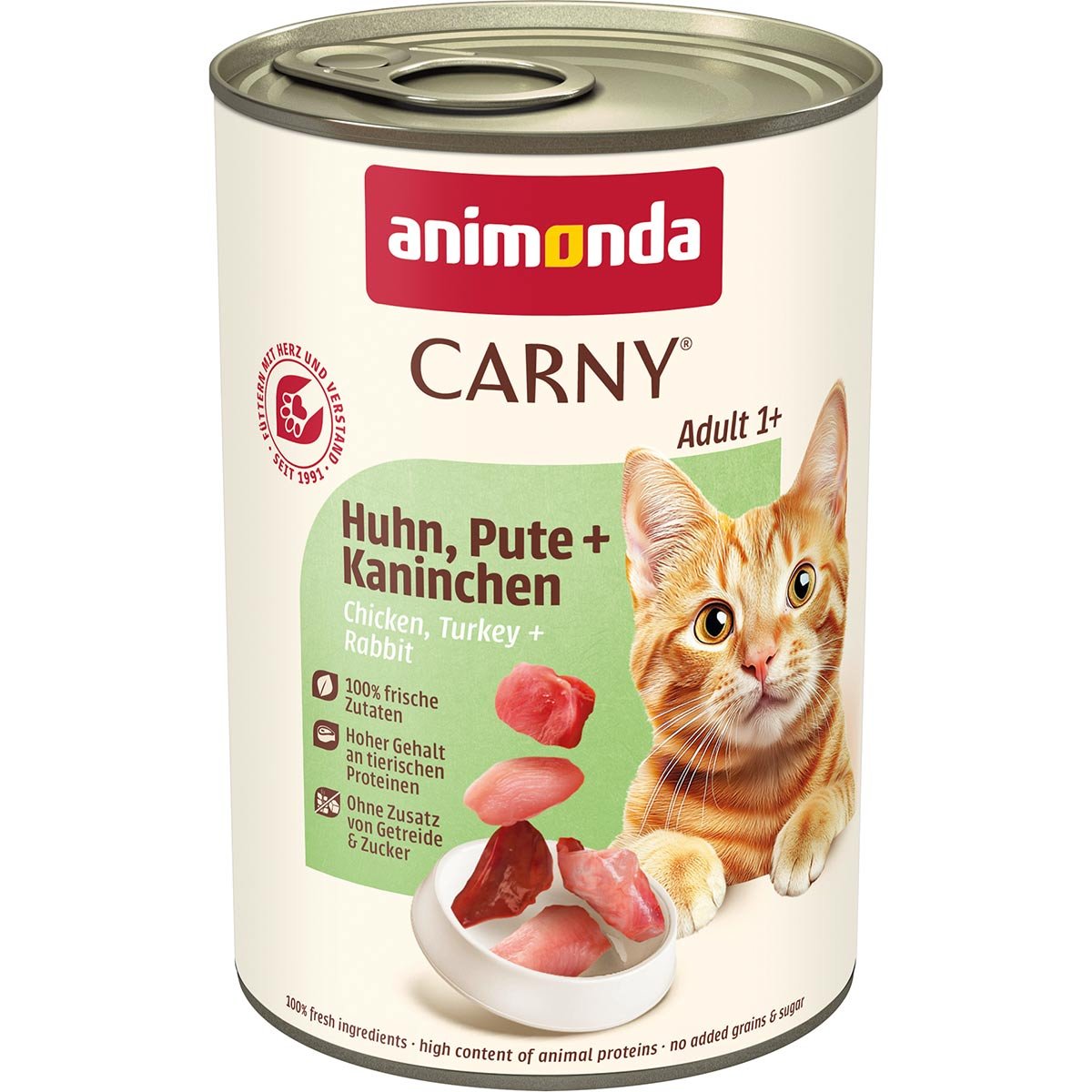 animonda Carny Adult Huhn, Pute und Kaninchen 24x400g
