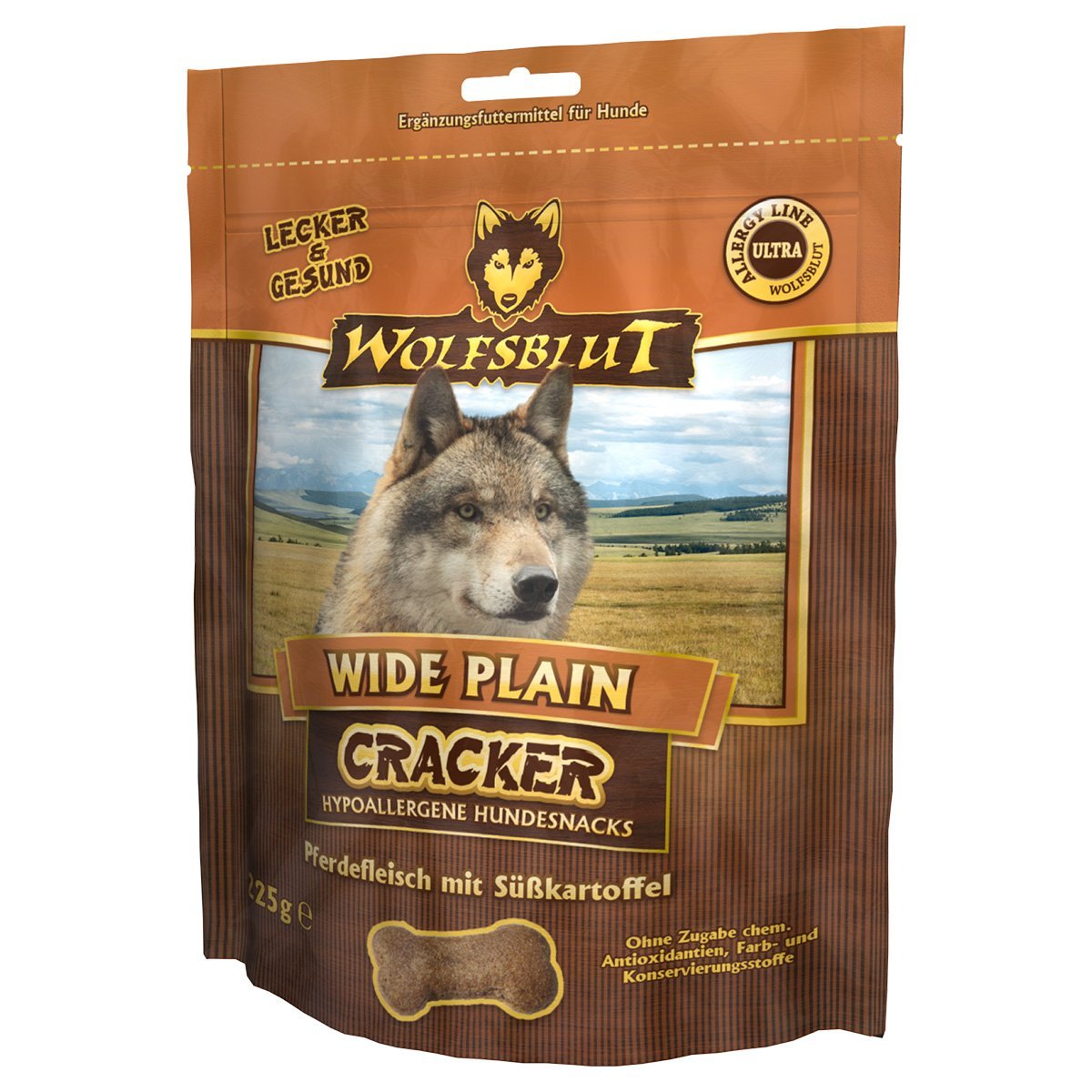 Wolfsblut Cracker Wide Plain Pferd und Süßkartoffel 225g