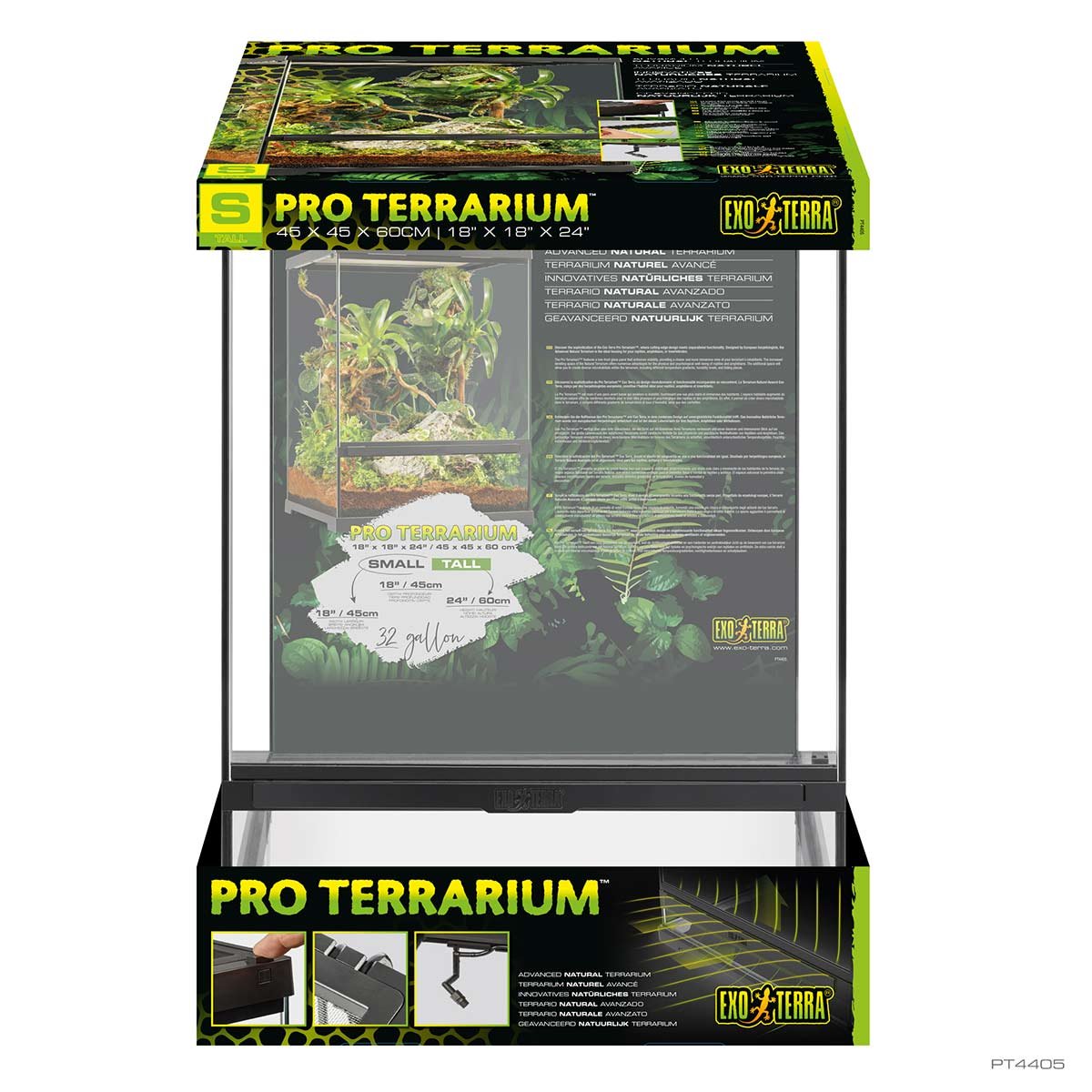Exo Terra Pro Terrarium Small 45x45x60 cm