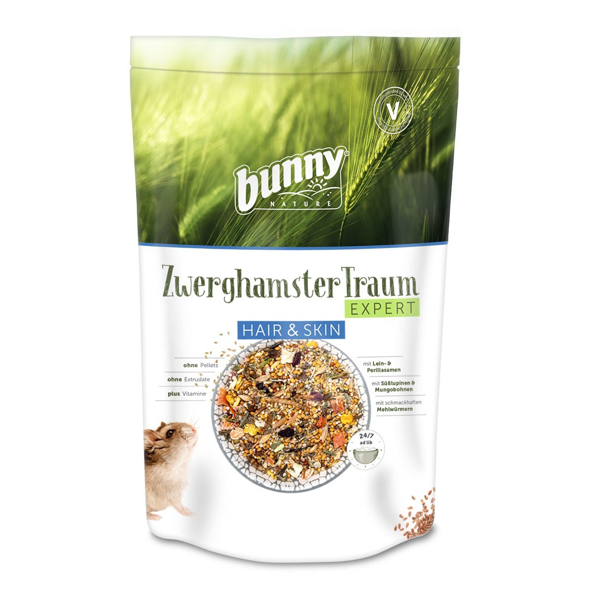 Bunny ZwerghamsterTraum EXPERT Hair und Skin 3x500g
