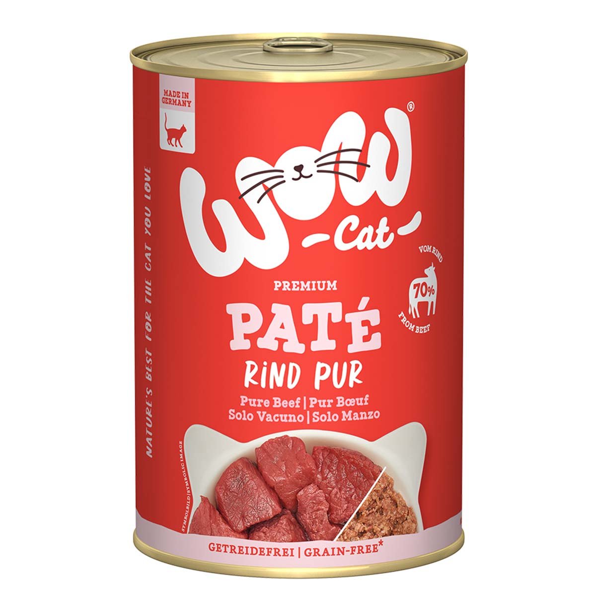 WOW CAT Adult Rind Pur 6x400g