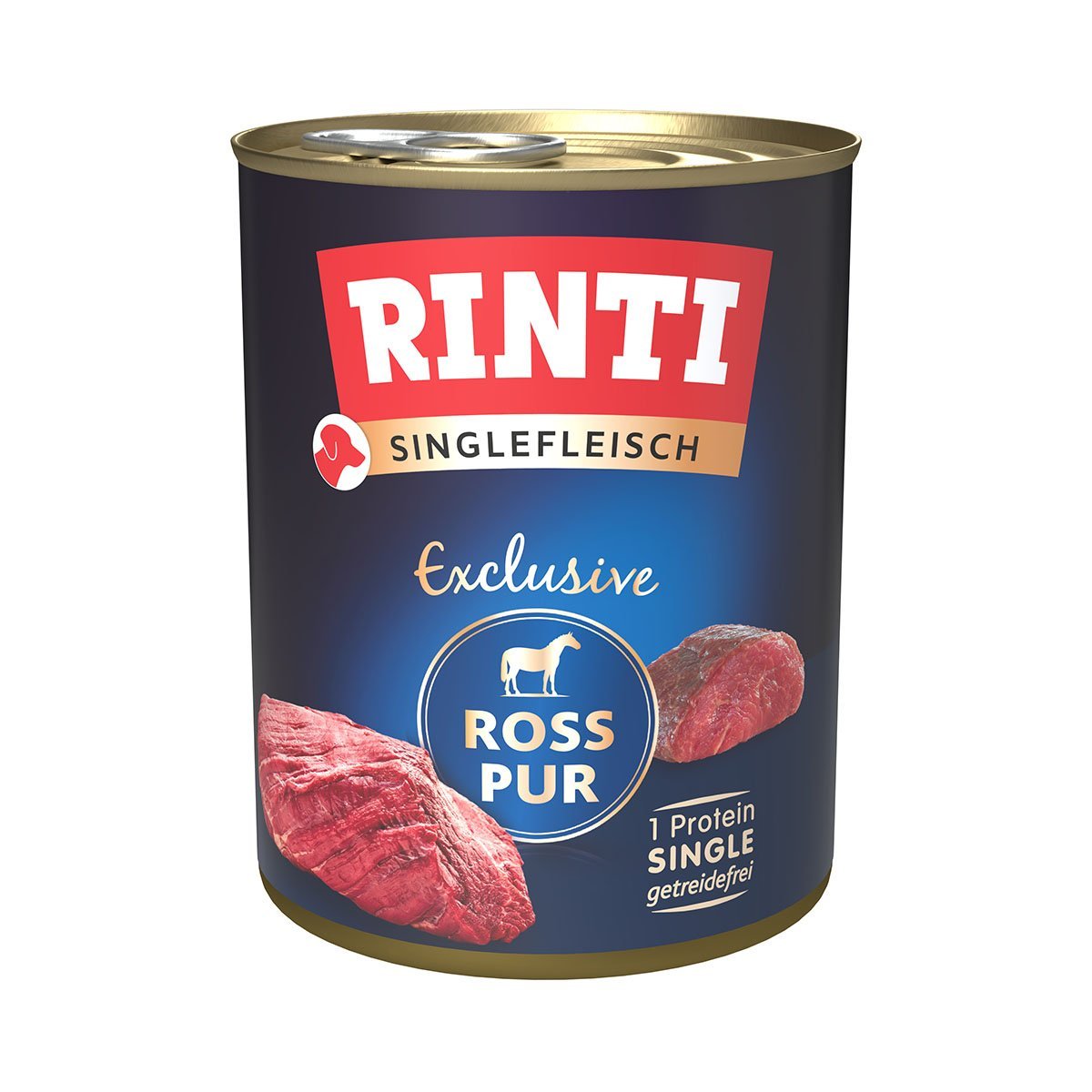 Rinti Singlefleisch Ross pur 12x800g